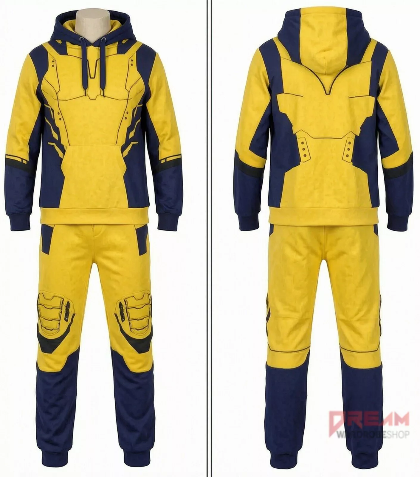 Hugh Jackman Deadpool 3 Wolverine Cosplay Costume AOP Hoodie and Sweatpants Set 5 Hugh Jackman Deadpool 3 Wolverine Cosplay Costume AOP Hoodie and Sweatpants Set