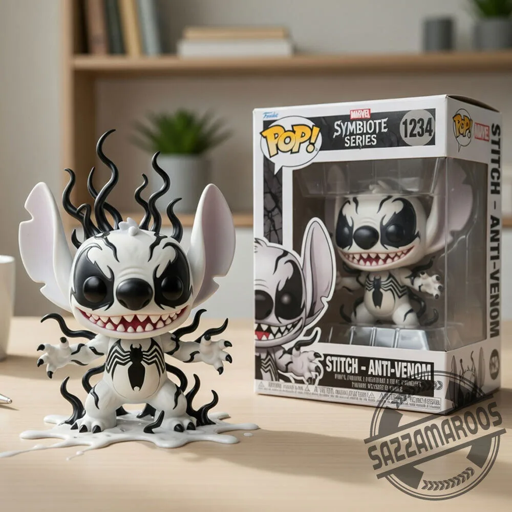 Funko Pop! Stitch as Anti-Venom #1234 Symbiote Series Vinyl Figure Collectible 2 Funko Pop! Stitch as Anti-Venom #1234 Symbiote Series Vinyl Figure Collectible
