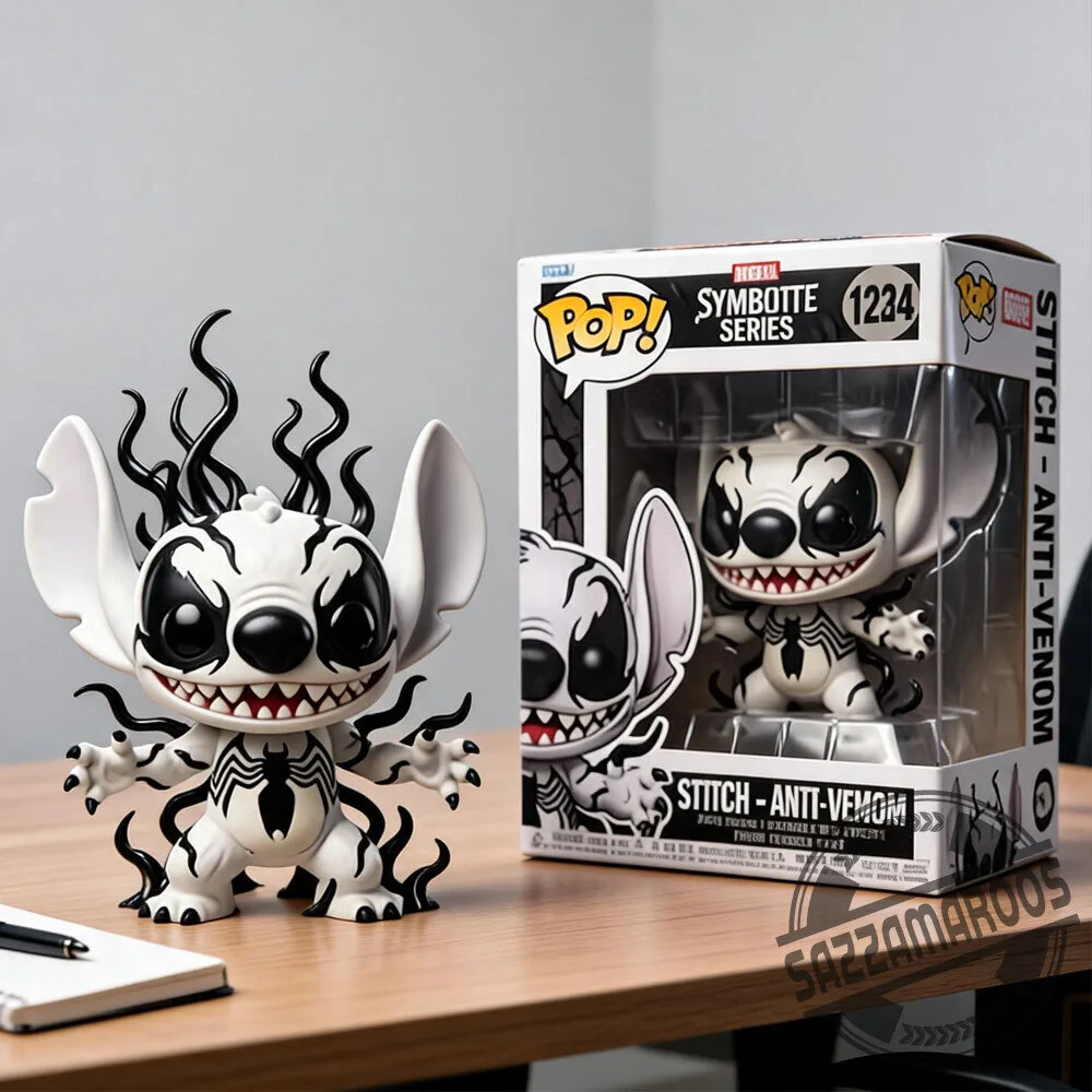 Funko Pop! Stitch as Anti-Venom #1234 Symbiote Series Vinyl Figure Collectible 3 Funko Pop! Stitch as Anti-Venom #1234 Symbiote Series Vinyl Figure Collectible