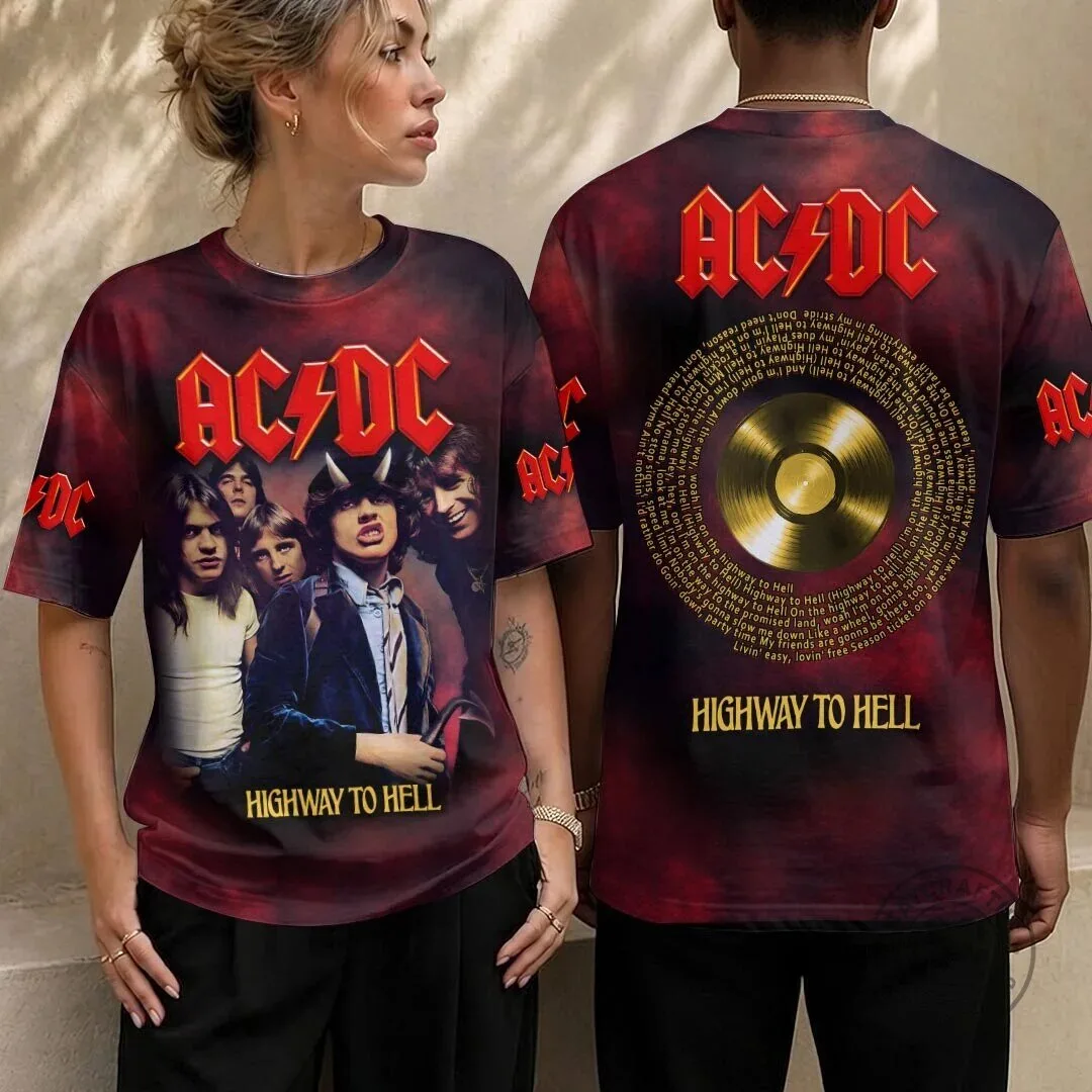 AC/DC Highway to Hell Album Cover Band Music Fan T-Shirt