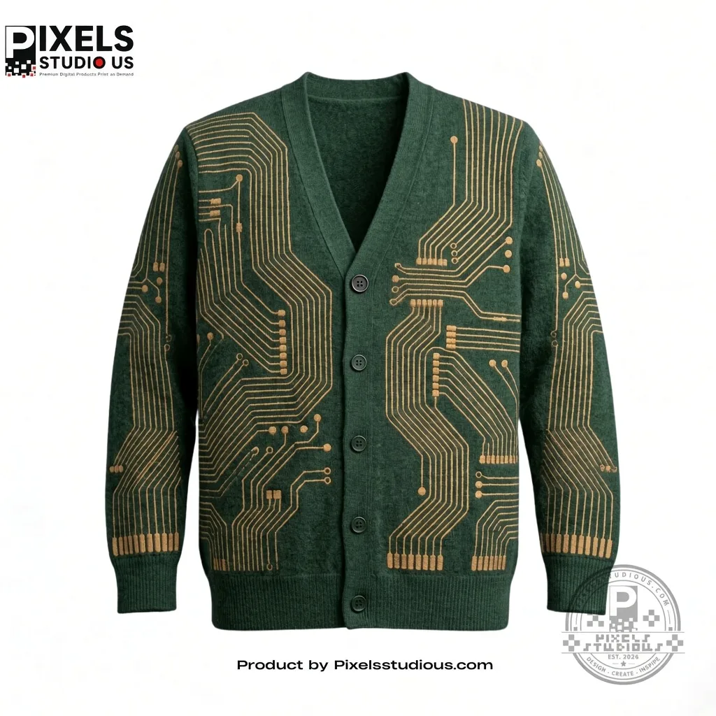 1792138480938-01a143c6-d9d3-7dc8-ac12-d2d67f36069d Technology Sense Circuit Board Cardigan