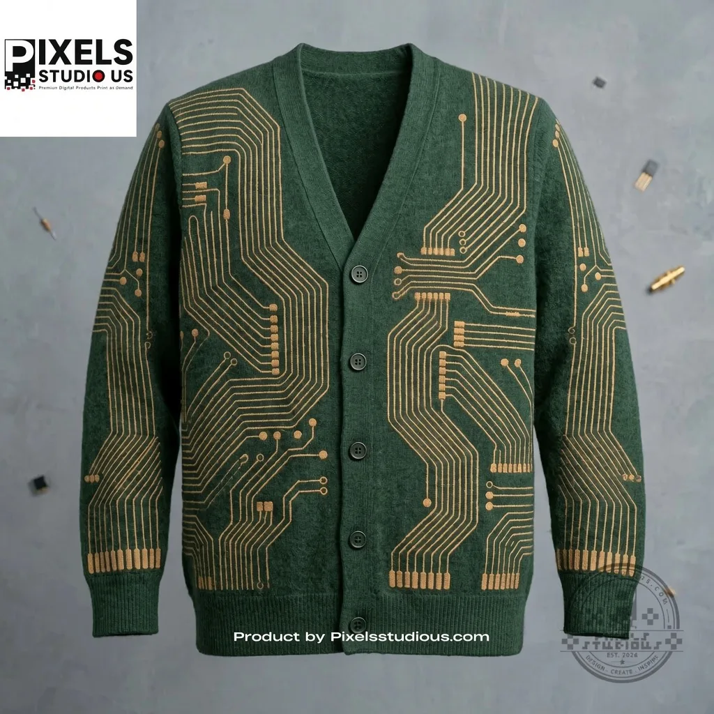 1792138778941-01a143cb-50f1-787b-afb1-9924589e8f3c Technology Sense Circuit Board Cardigan — image 2