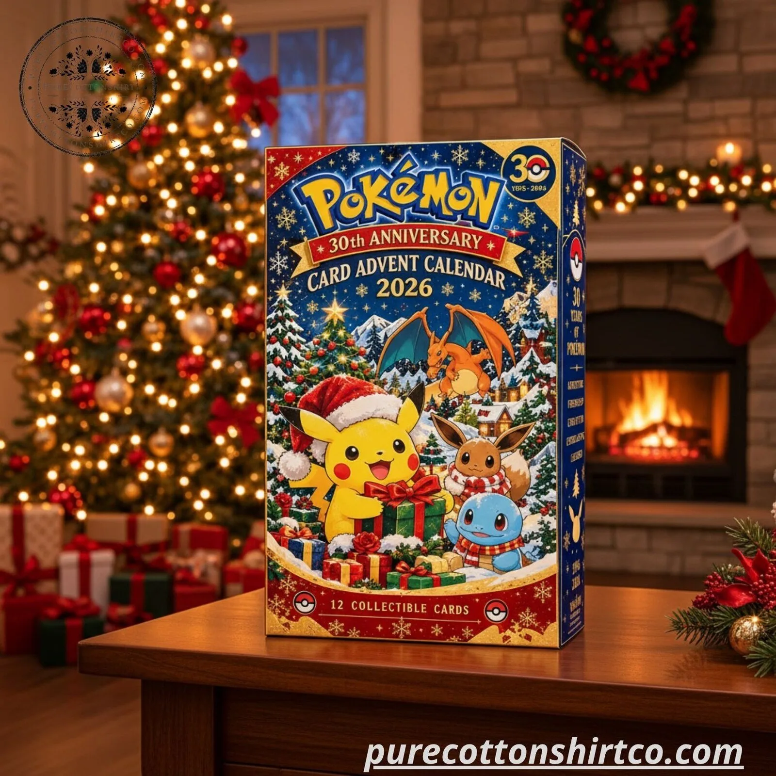 Pokemon 30th Anniversary Card Advent Calendar 2026 - 12 Collectible Trading Cards Set 6 Pokemon 30th Anniversary Card Advent Calendar 2026 - 12 Collectible Trading Cards Set