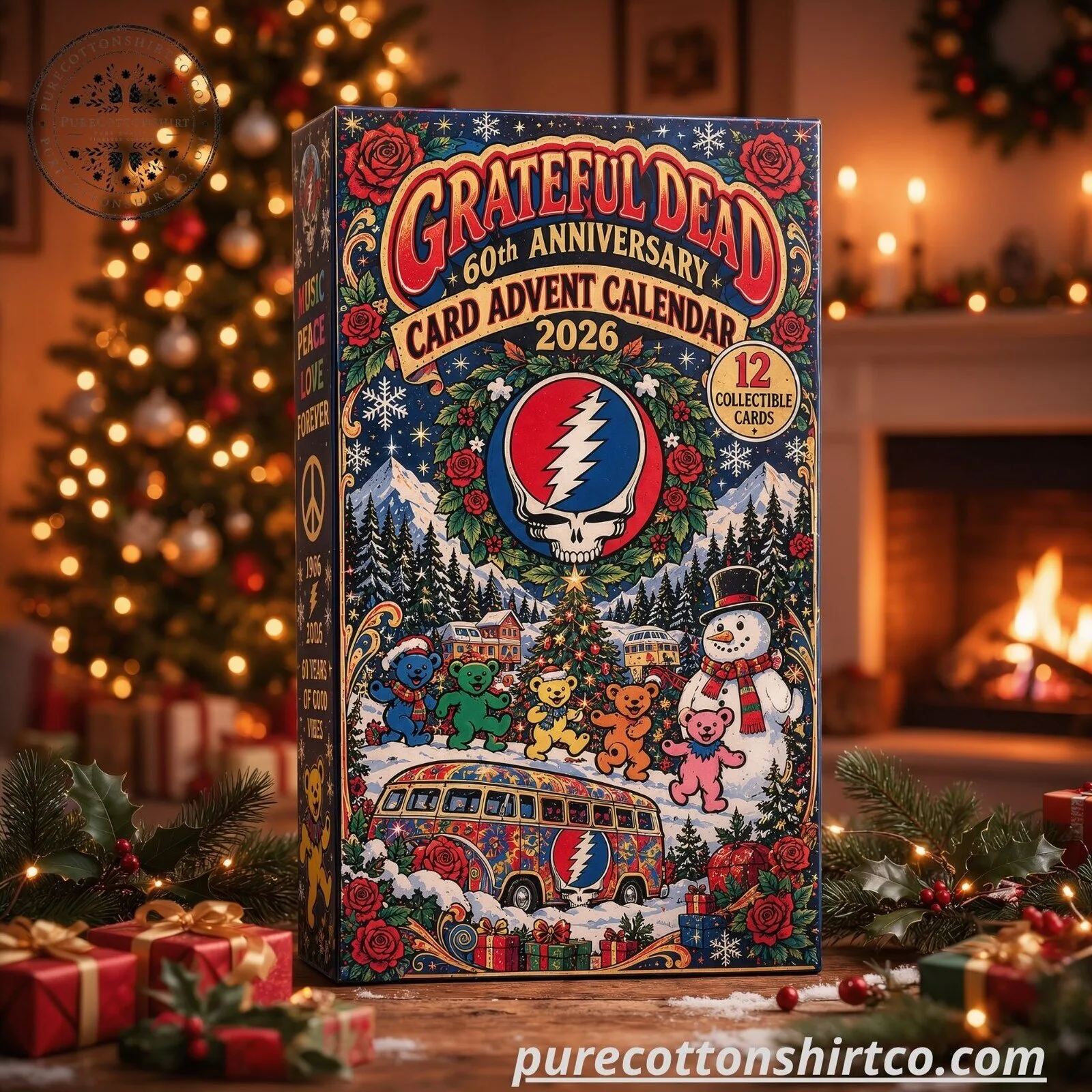 Grateful Dead 60th Anniversary Card Advent Calendar 2026 - 12 Collectible Trading Cards Set 7 Grateful Dead 60th Anniversary Card Advent Calendar 2026 - 12 Collectible Trading Cards Set
