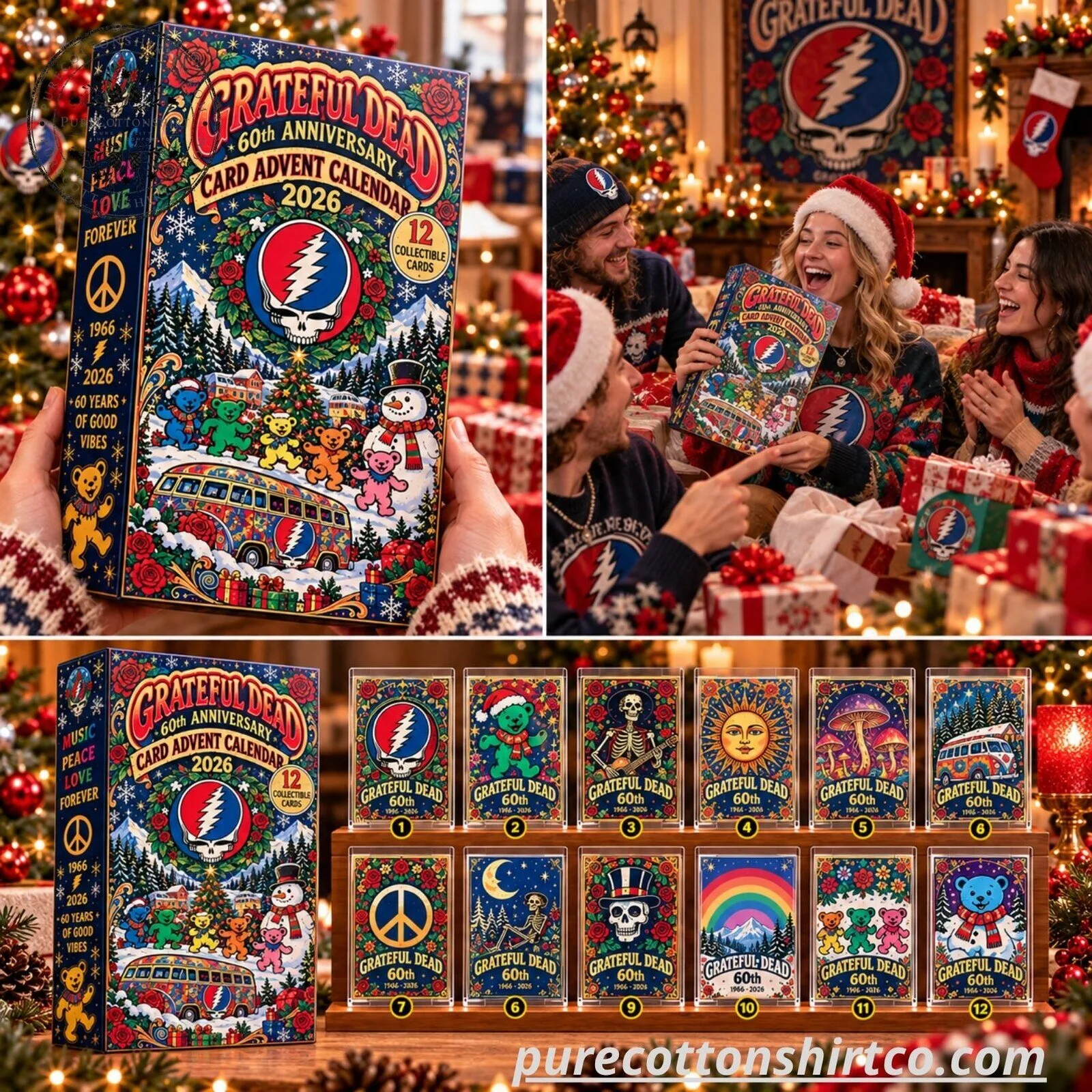 Grateful Dead 60th Anniversary Card Advent Calendar 2026 - 12 Collectible Trading Cards Set 8 Grateful Dead 60th Anniversary Card Advent Calendar 2026 - 12 Collectible Trading Cards Set
