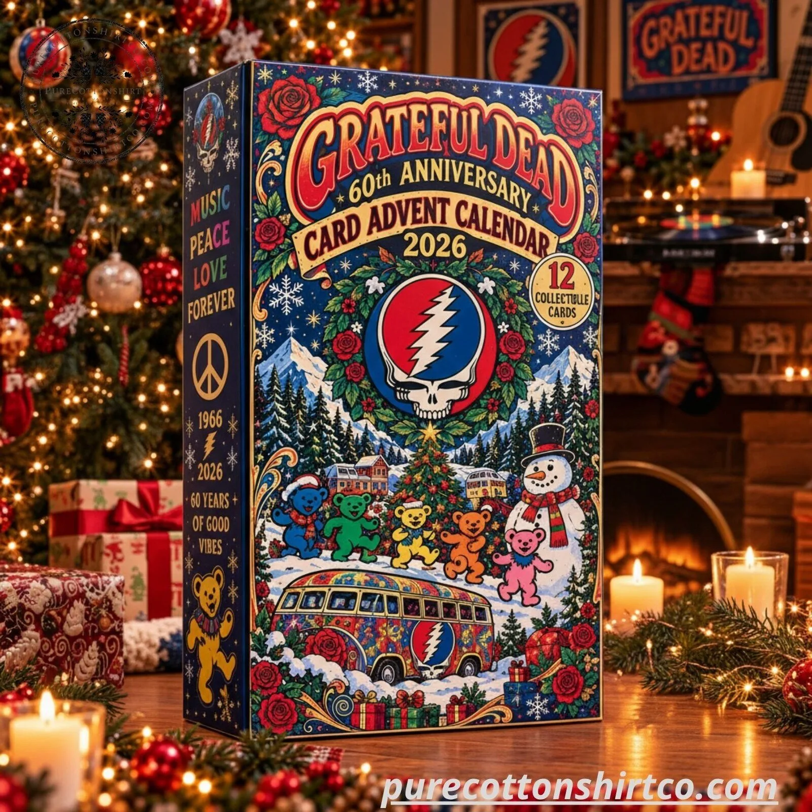 Grateful Dead 60th Anniversary Card Advent Calendar 2026 - 12 Collectible Trading Cards Set 11 Grateful Dead 60th Anniversary Card Advent Calendar 2026 - 12 Collectible Trading Cards Set