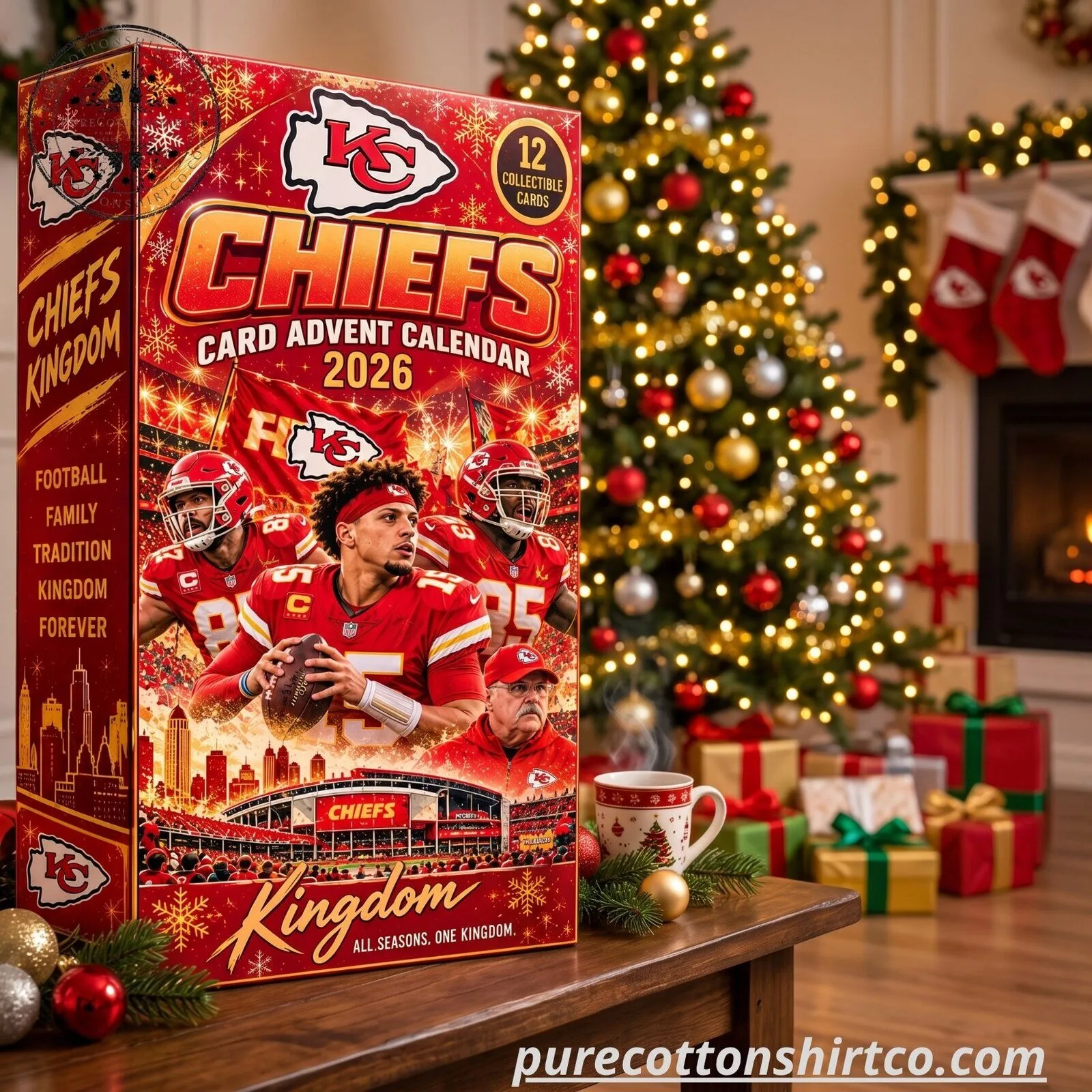 Kansas City Chiefs Card Advent Calendar 2026 - 12 Collectible Trading Cards Set 7 Kansas City Chiefs Card Advent Calendar 2026 - 12 Collectible Trading Cards Set