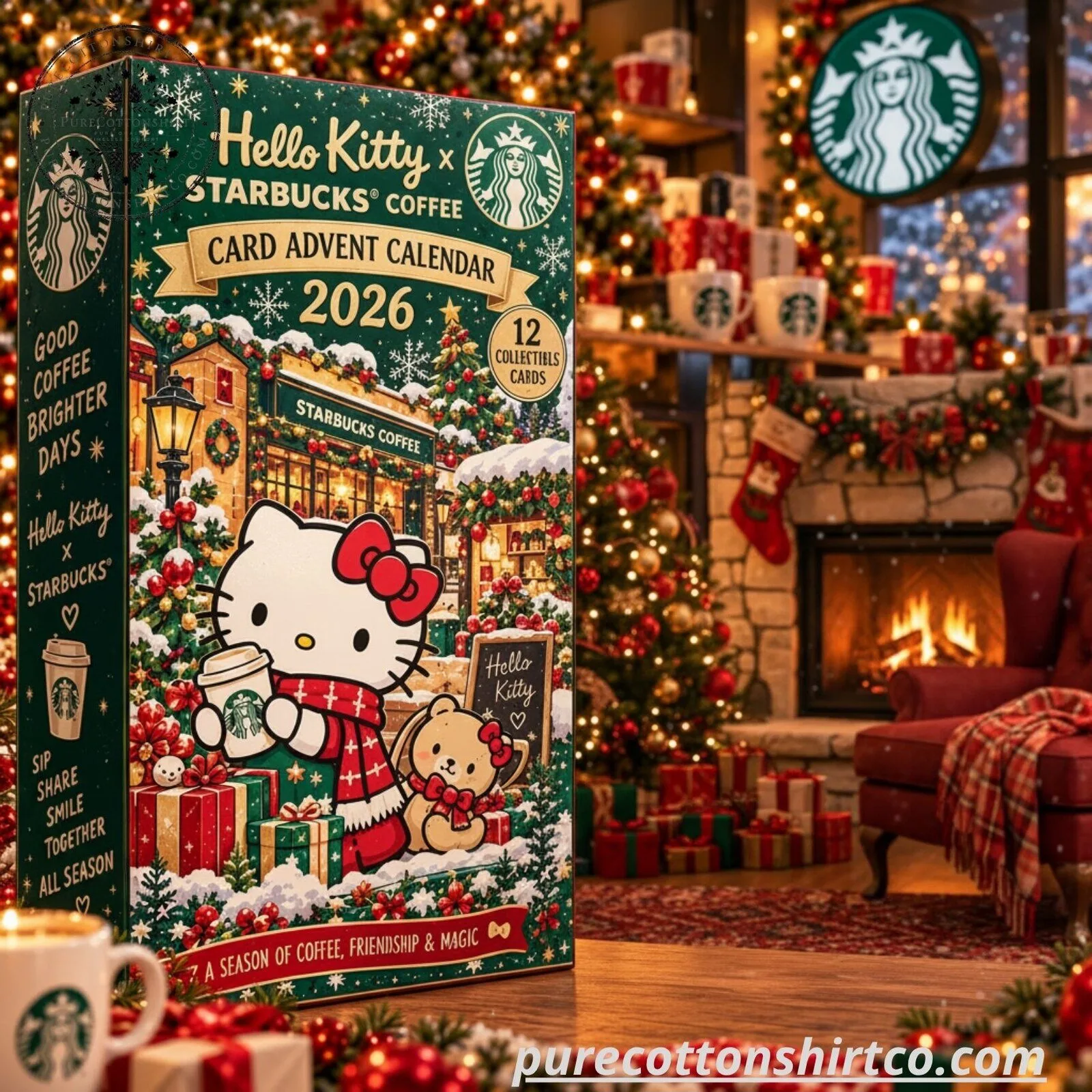 Hello Kitty x Starbucks Card Advent Calendar 2026 - 12 Collectible Trading Cards Set 9 Hello Kitty x Starbucks Card Advent Calendar 2026 - 12 Collectible Trading Cards Set