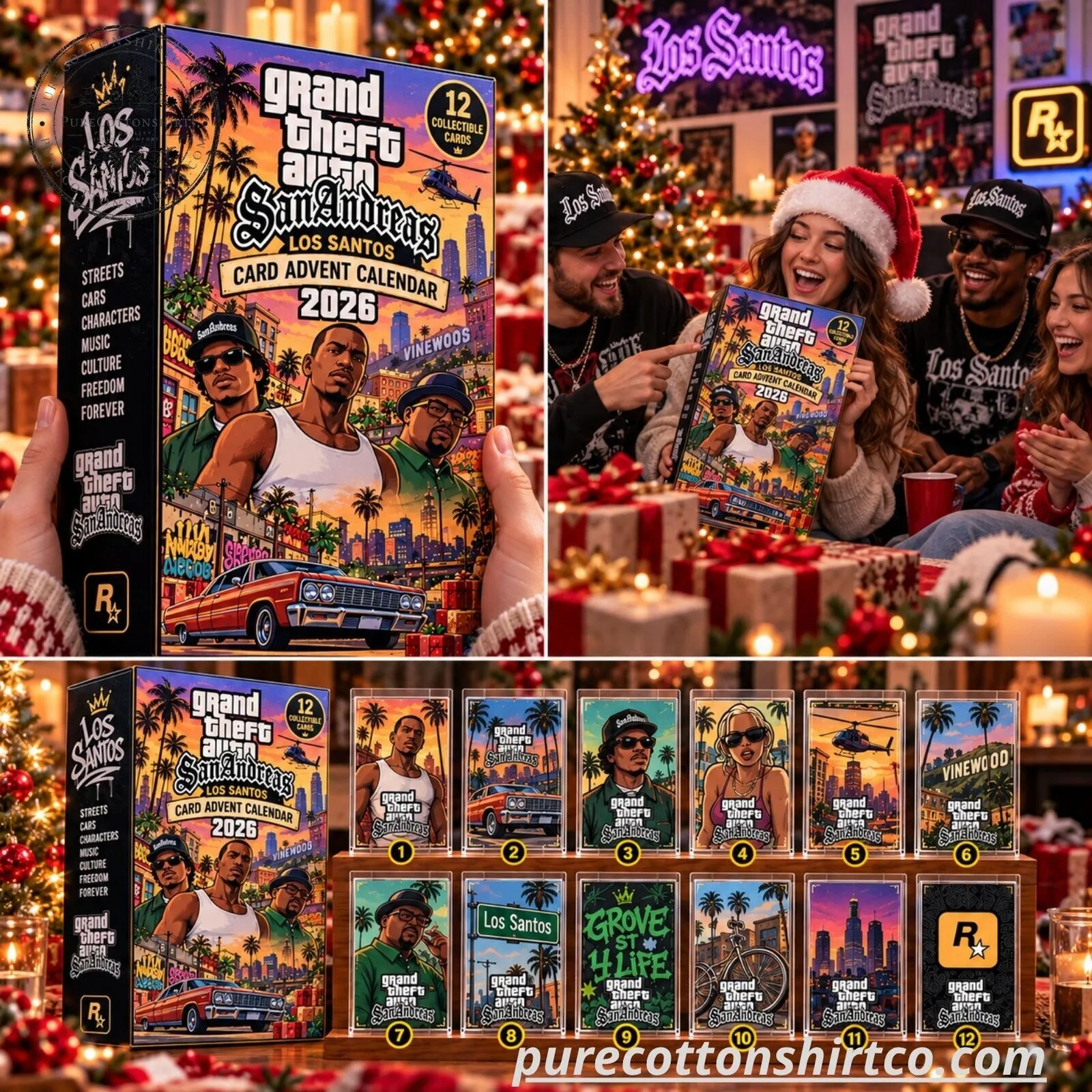 Grand Theft Auto San Andreas Christmas Advent Calendar 2026 - 12 Trading Cards Box 7 Grand Theft Auto San Andreas Christmas Advent Calendar 2026 - 12 Trading Cards Box