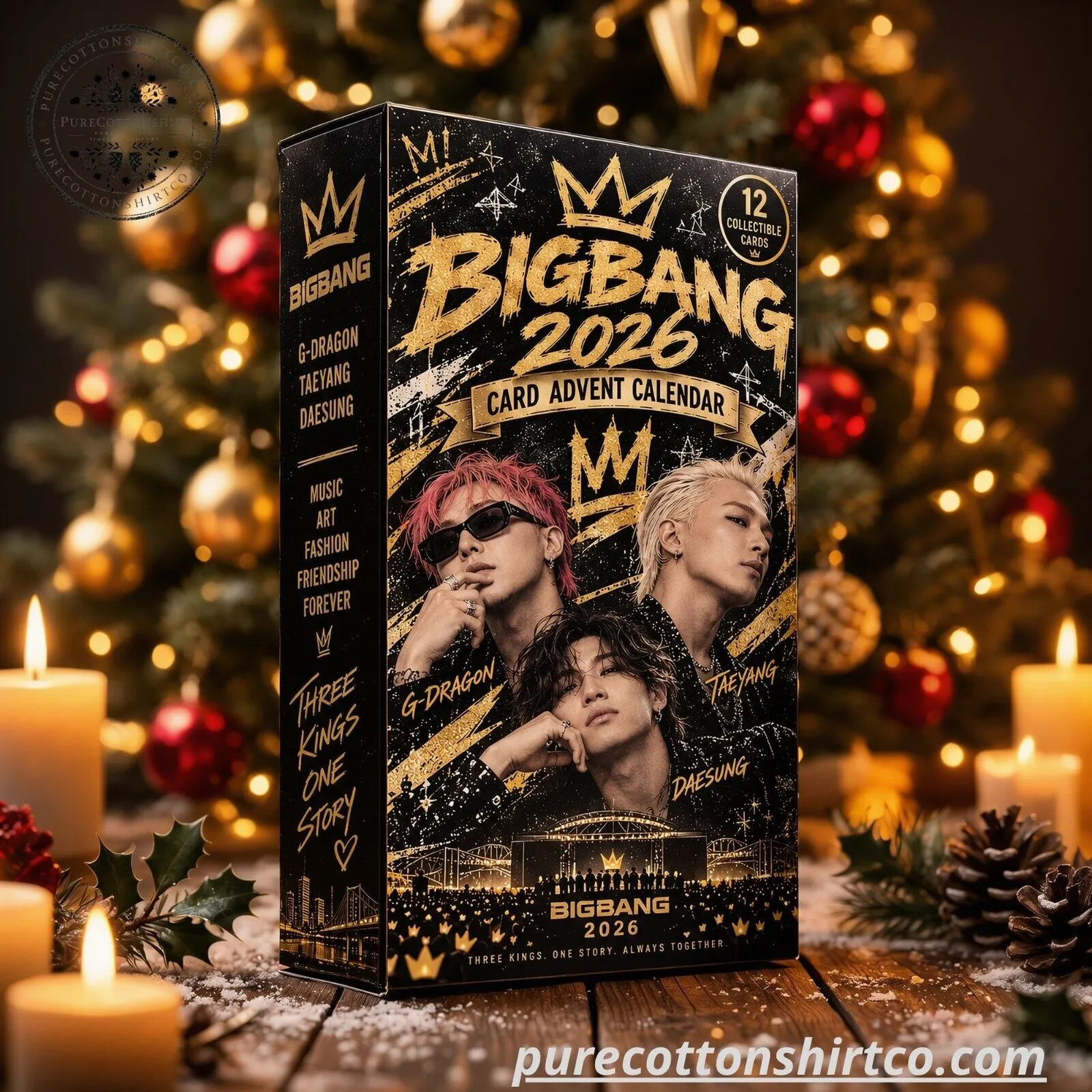 BIGBANG G-Dragon Taeyang Daesung 2026 Holiday Countdown Calendar - 12 Days Card Set 7 BIGBANG G-Dragon Taeyang Daesung 2026 Holiday Countdown Calendar - 12 Days Card Set