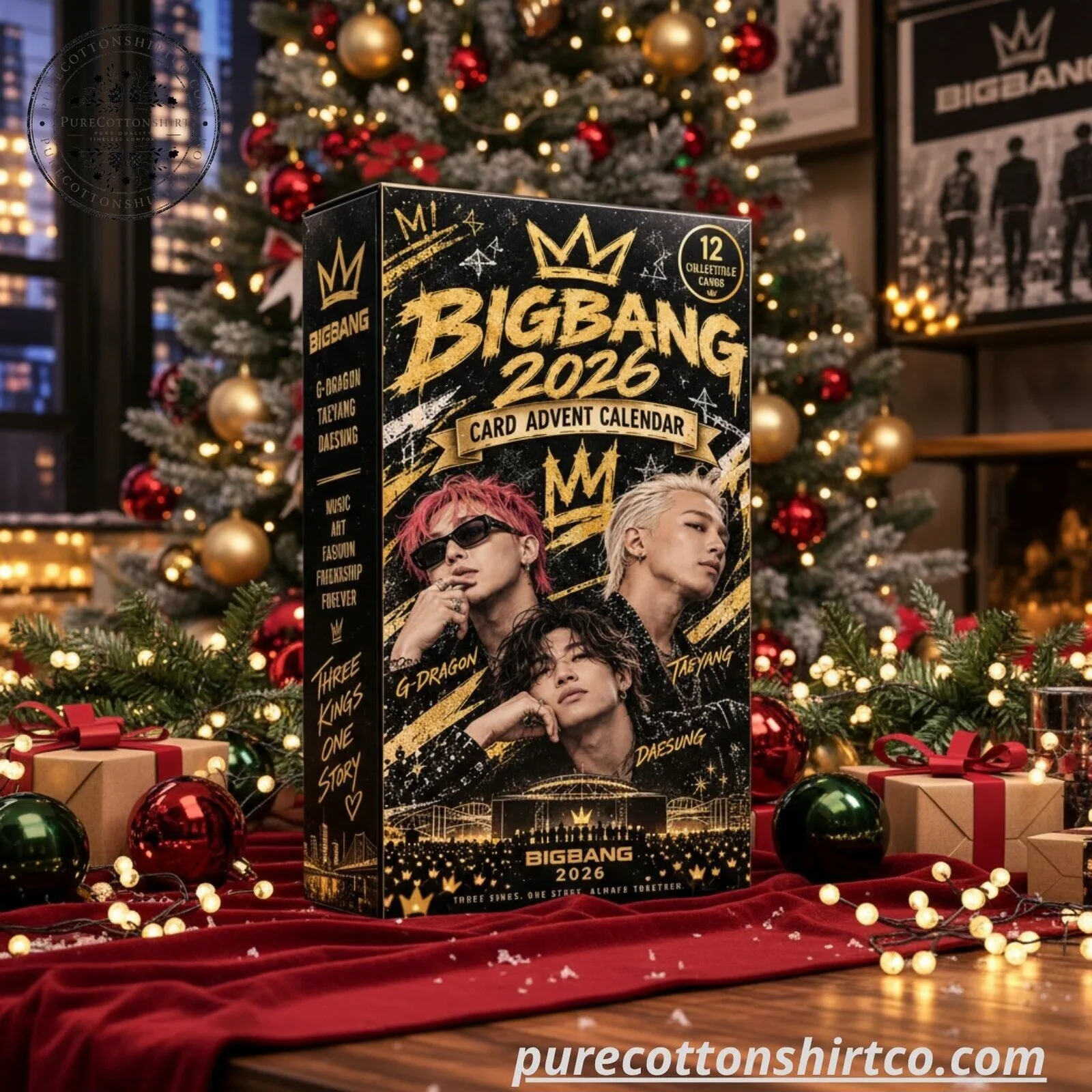 BIGBANG G-Dragon Taeyang Daesung 2026 Holiday Countdown Calendar - 12 Days Card Set 10 BIGBANG G-Dragon Taeyang Daesung 2026 Holiday Countdown Calendar - 12 Days Card Set