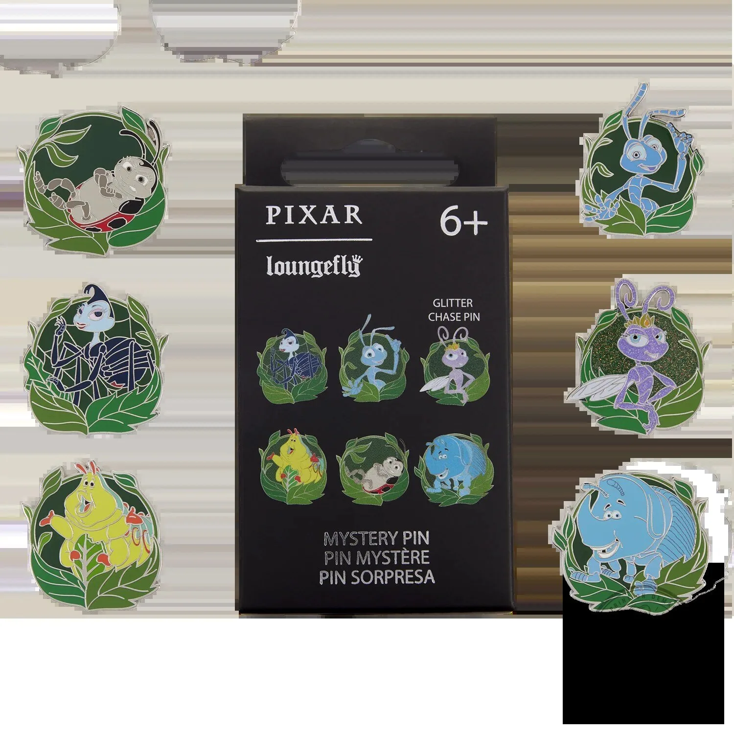 Disney Pixar A Bug's Life Mystery Box Enamel Collectible Pin Set