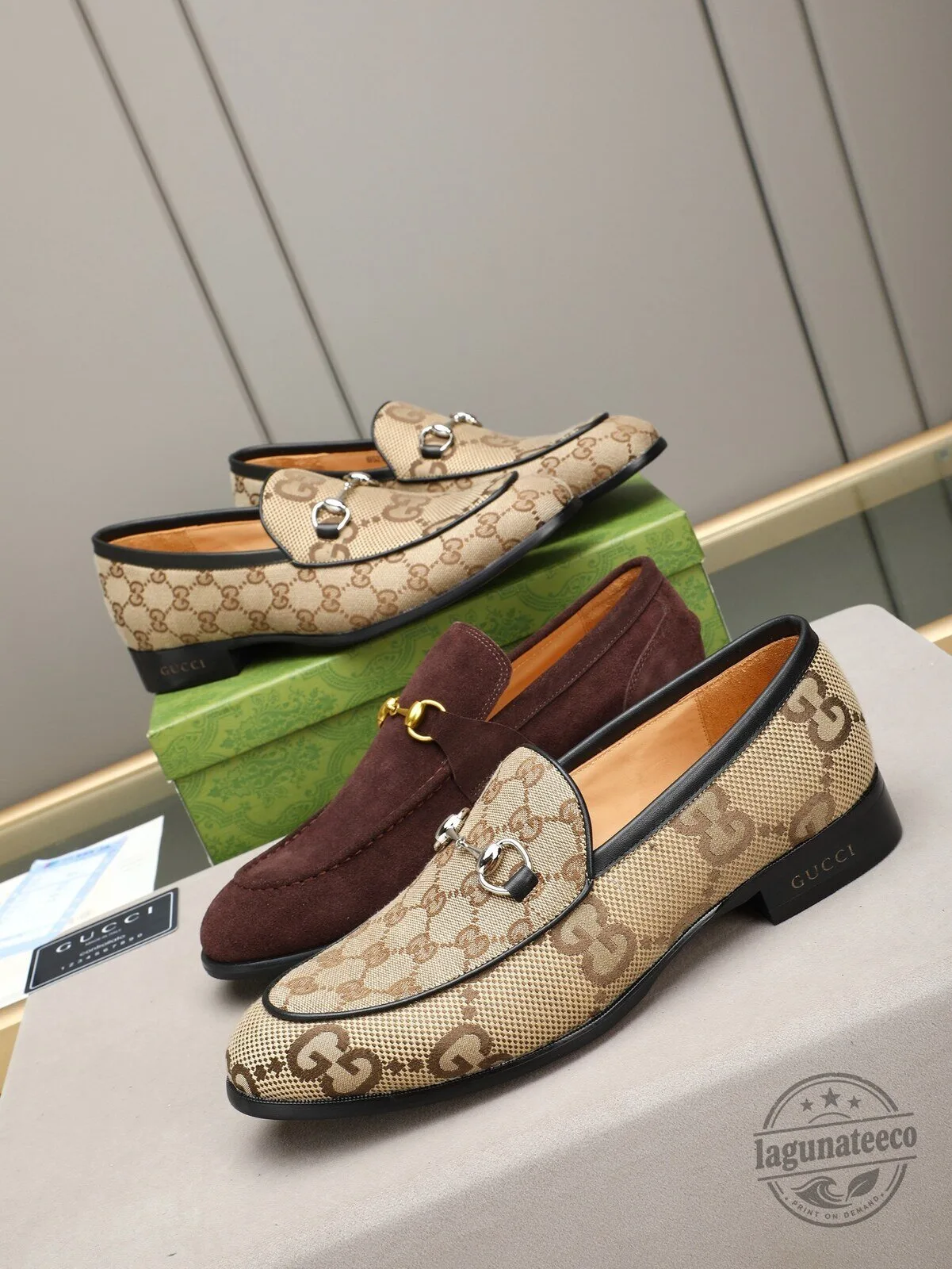 Men's Brown Suede Horsebit Loafers by Gucci 7 Men