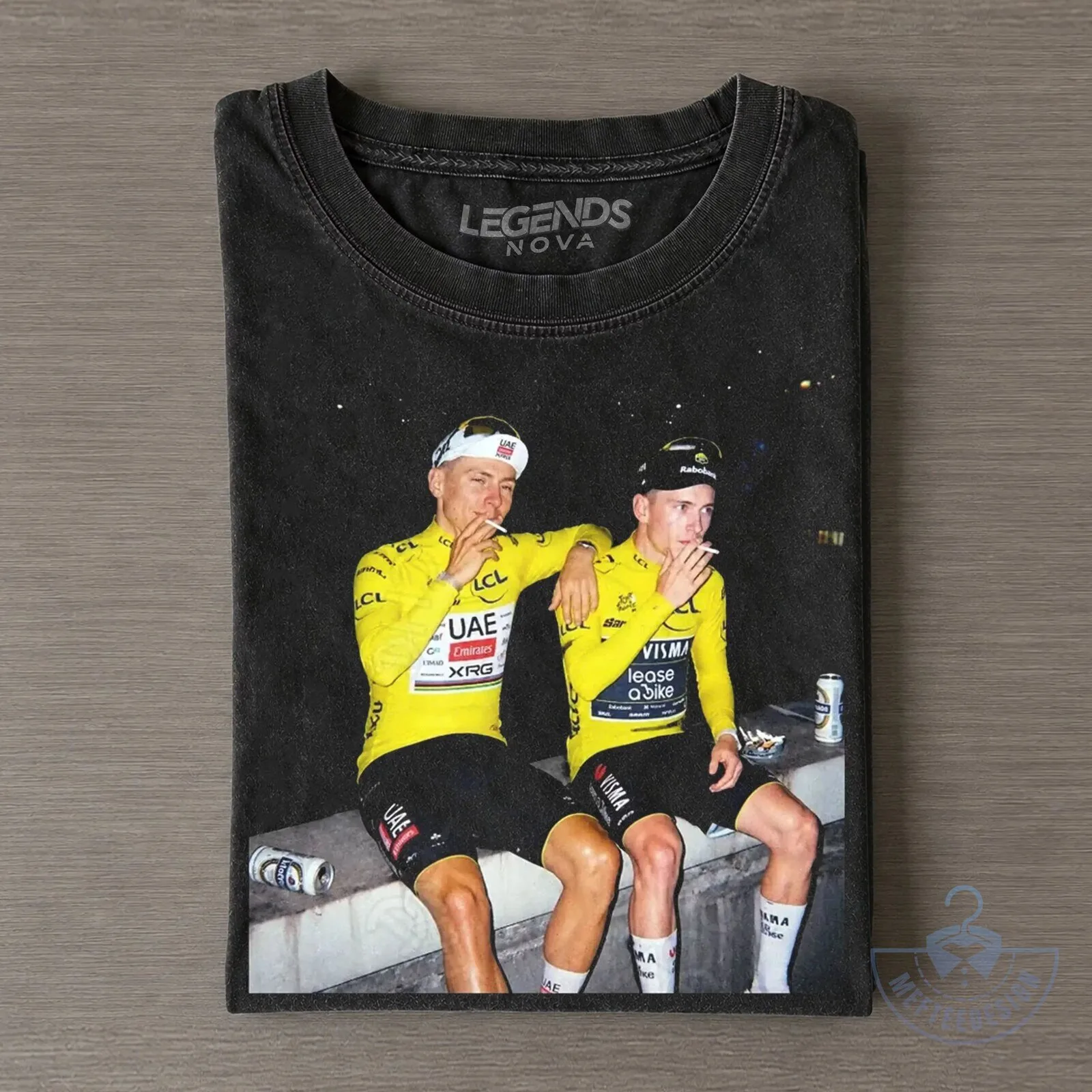 Tadej Pogačar and Jonas Vingegaard Tour de France Cyclists Smoking T-Shirt