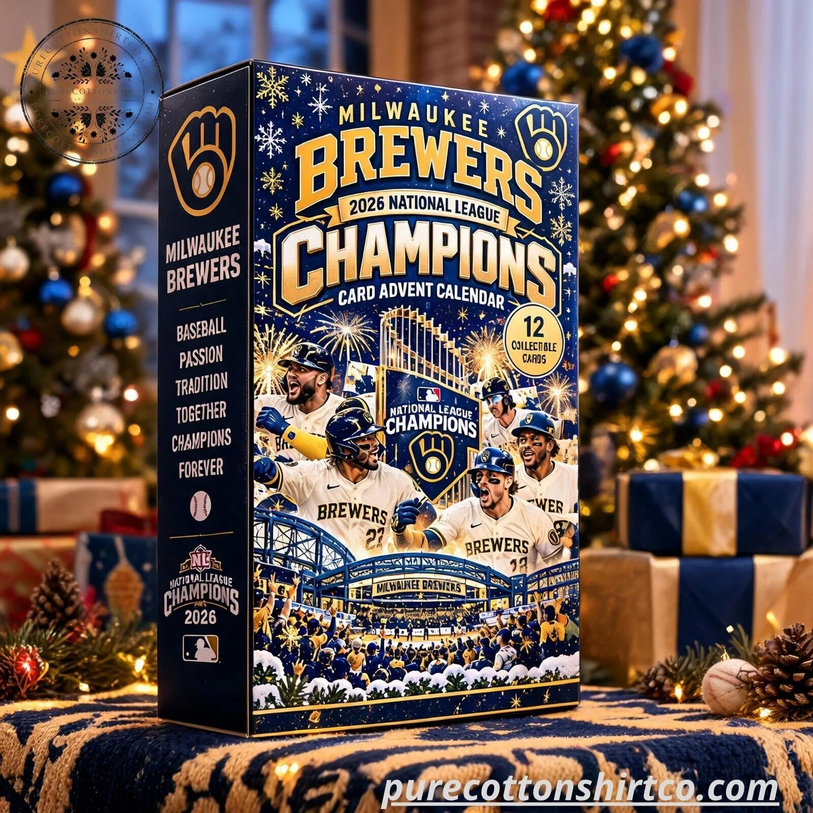 Milwaukee Brewers 2026 NL Champions Card Advent Calendar - 12 Collectible Trading Cards Set 6 Milwaukee Brewers 2026 NL Champions Card Advent Calendar - 12 Collectible Trading Cards Set