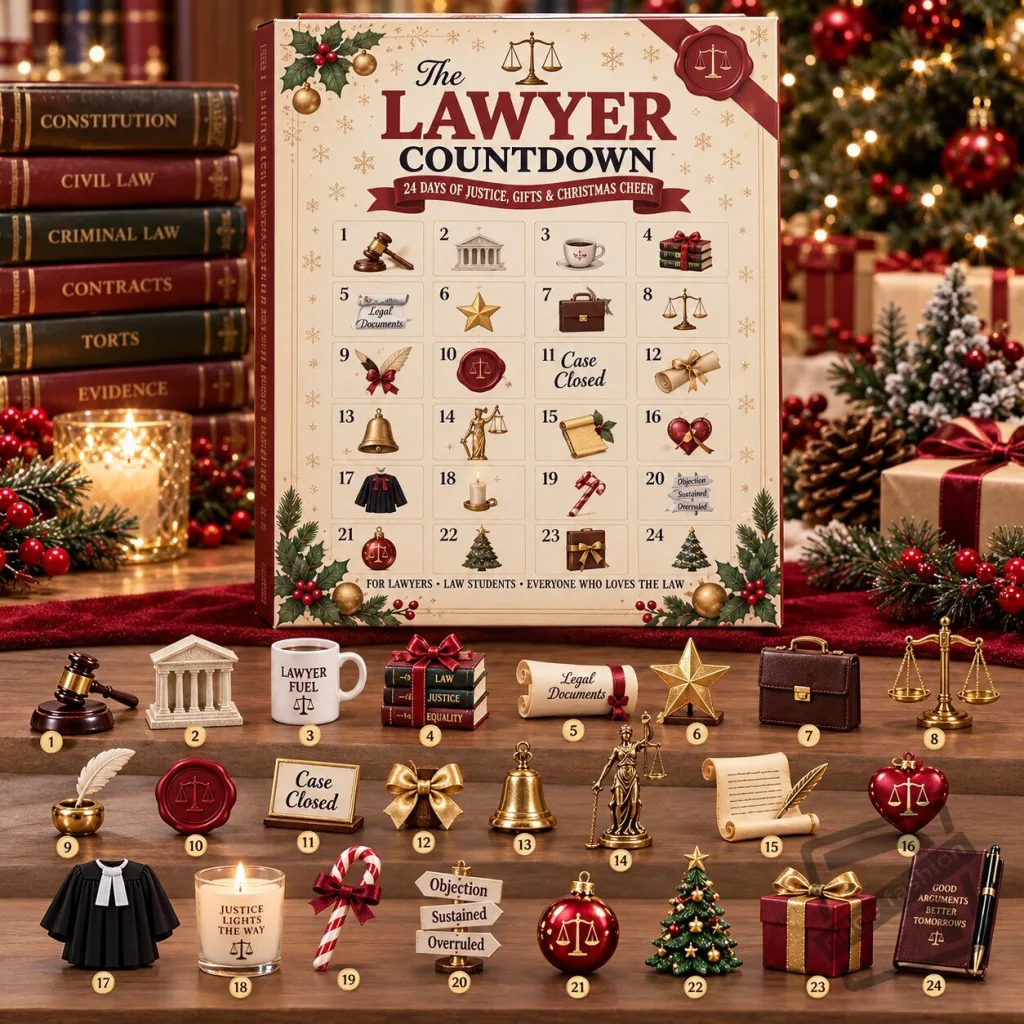 "Top 2026 Advent Calendars: Unique Gifts for Every Enthusiast" 33 The Lawyer Countdown Advent Calendar 2026 – 24 Days Legal Gifts & Office Collectibles Set