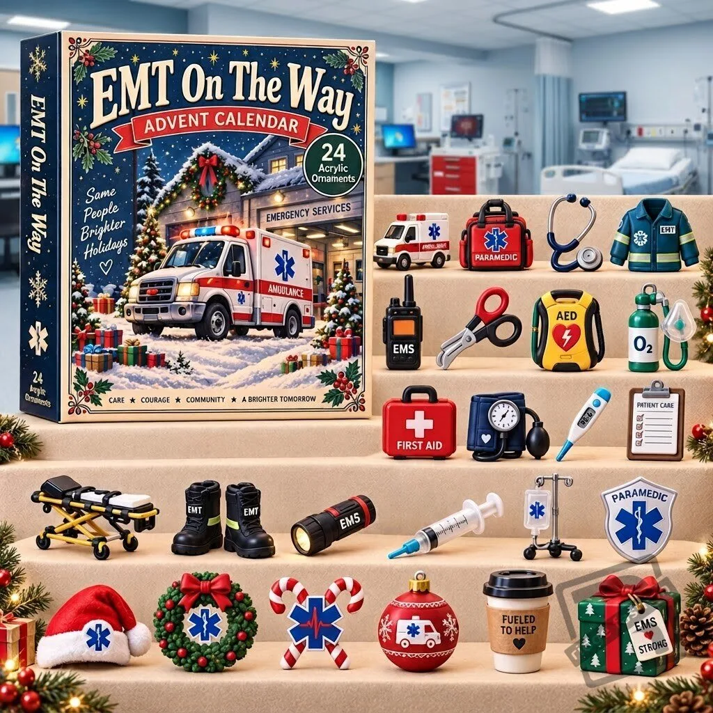 EMT On The Way Advent Calendar 2026 - 24 Day Festive Countdown, Acrylic Charms Blind Box