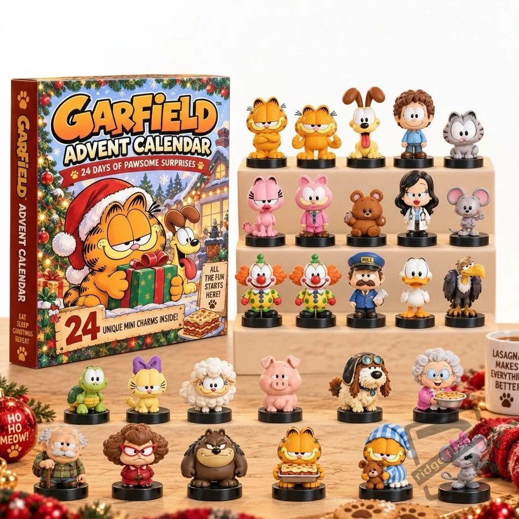 Garfield Advent Calendar 2026 – 24 Days Mini Figures & Charms Set