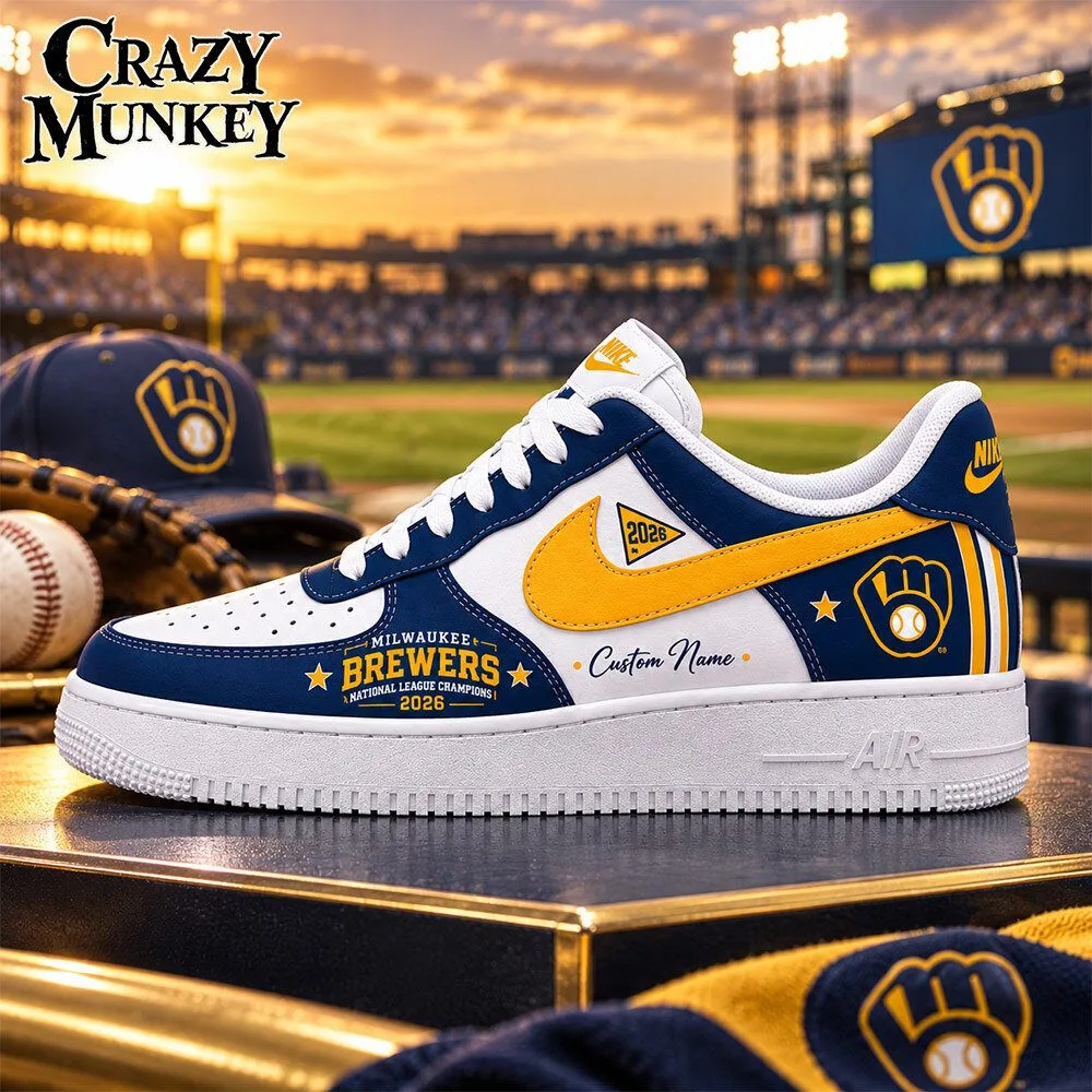 Milwaukee Brewers 2026 National League Champions AF1 Sneakers | Footwear