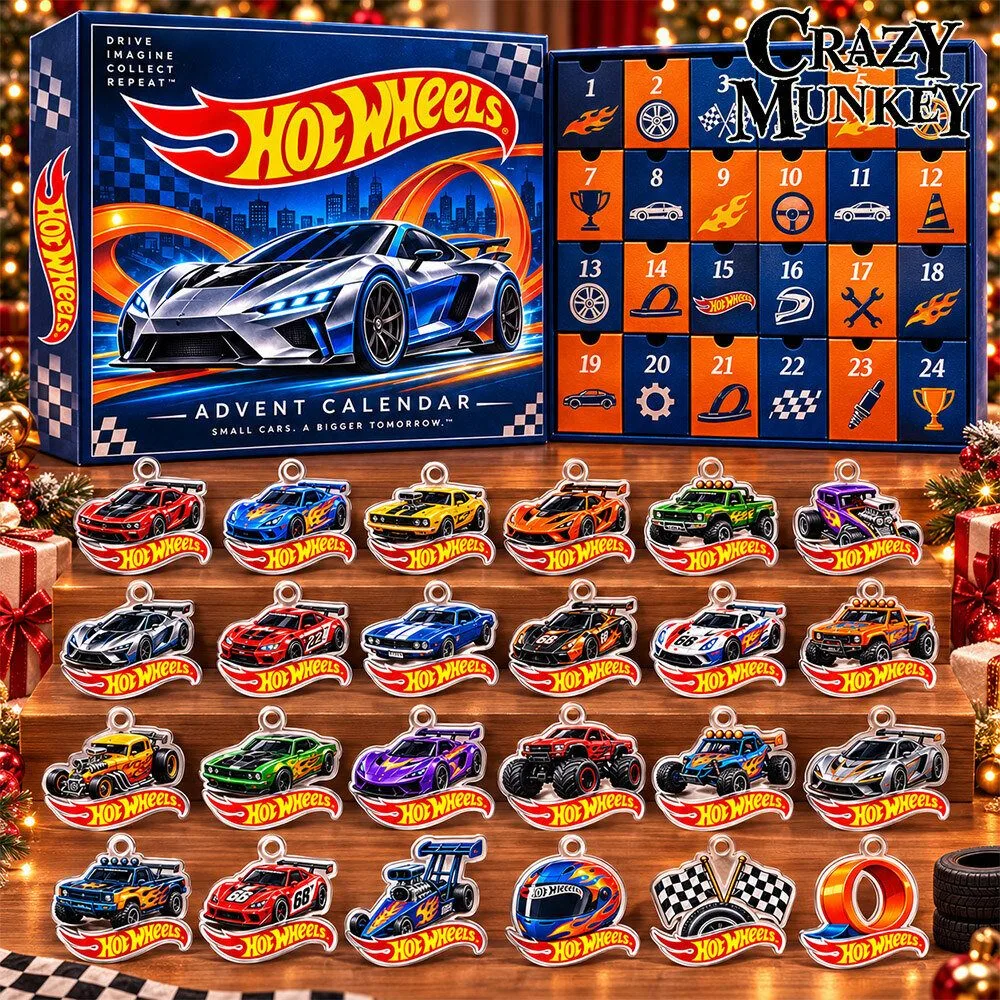 Hot Wheels Sports Cars Racing 24 Day Advent Calendar | Collectibles