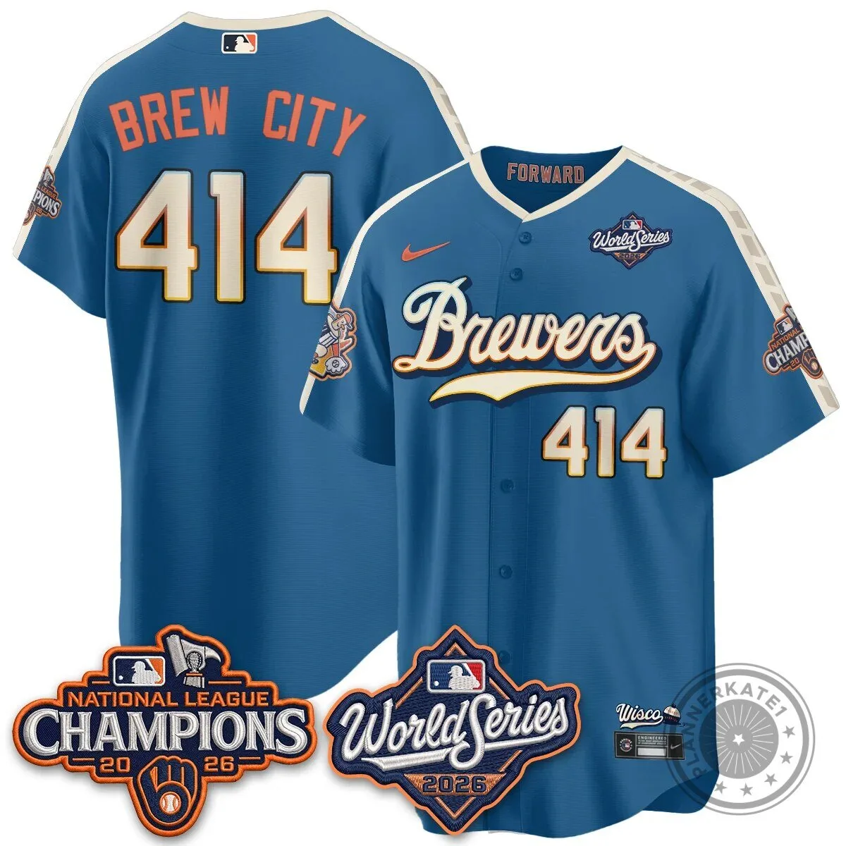 Milwaukee Brewers World Series Baseball Jersey - 2026 National League Champions Edition 35 Milwaukee Brewers World Series Baseball Jersey - 2026 National League Champions Edition