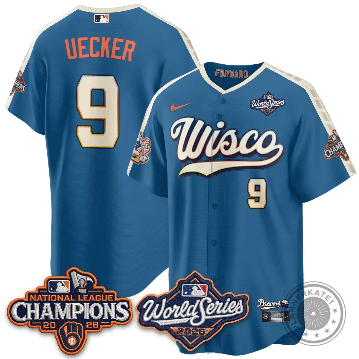 Milwaukee Brewers World Series Baseball Jersey - 2026 National League Champions Edition 36 Milwaukee Brewers World Series Baseball Jersey - 2026 National League Champions Edition