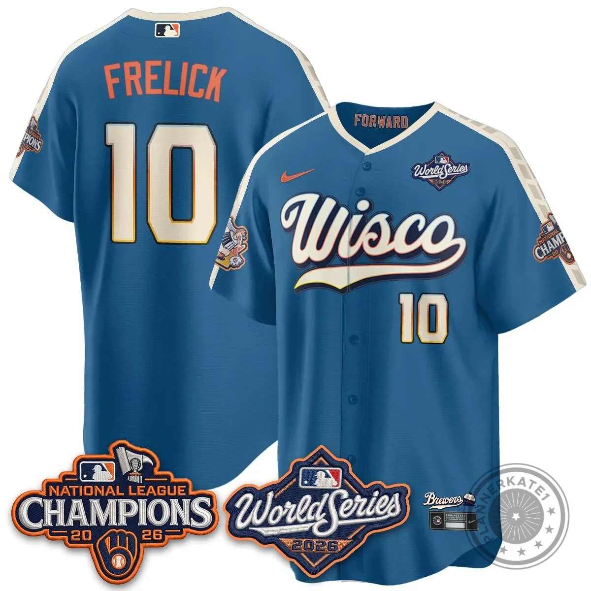 Milwaukee Brewers World Series Baseball Jersey - 2026 National League Champions Edition 43 Milwaukee Brewers World Series Baseball Jersey - 2026 National League Champions Edition