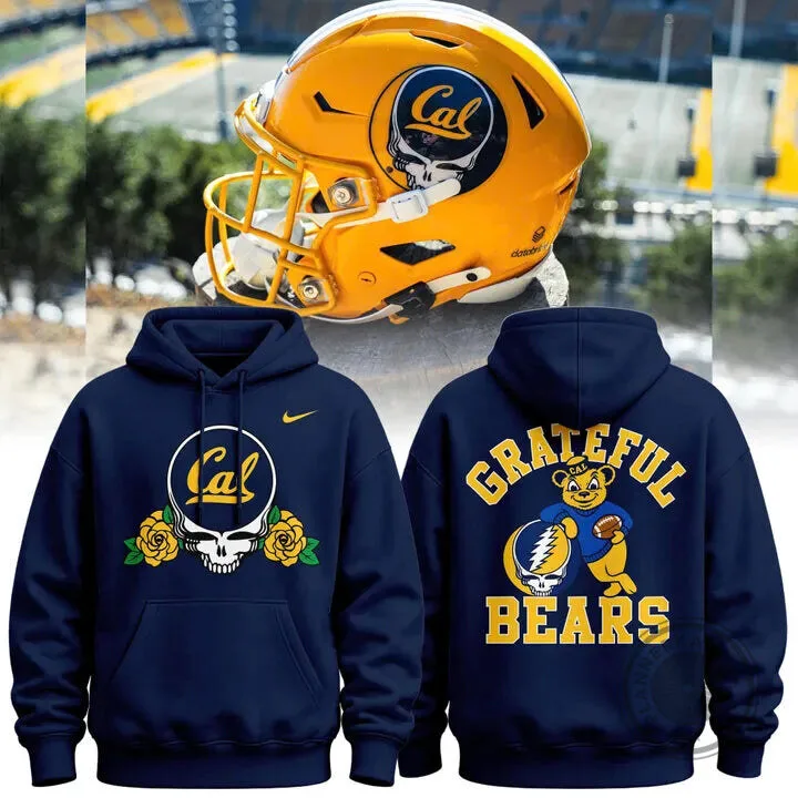 Grateful Dead Steal Your Face Skull Hoodie featuring California Golden Bears