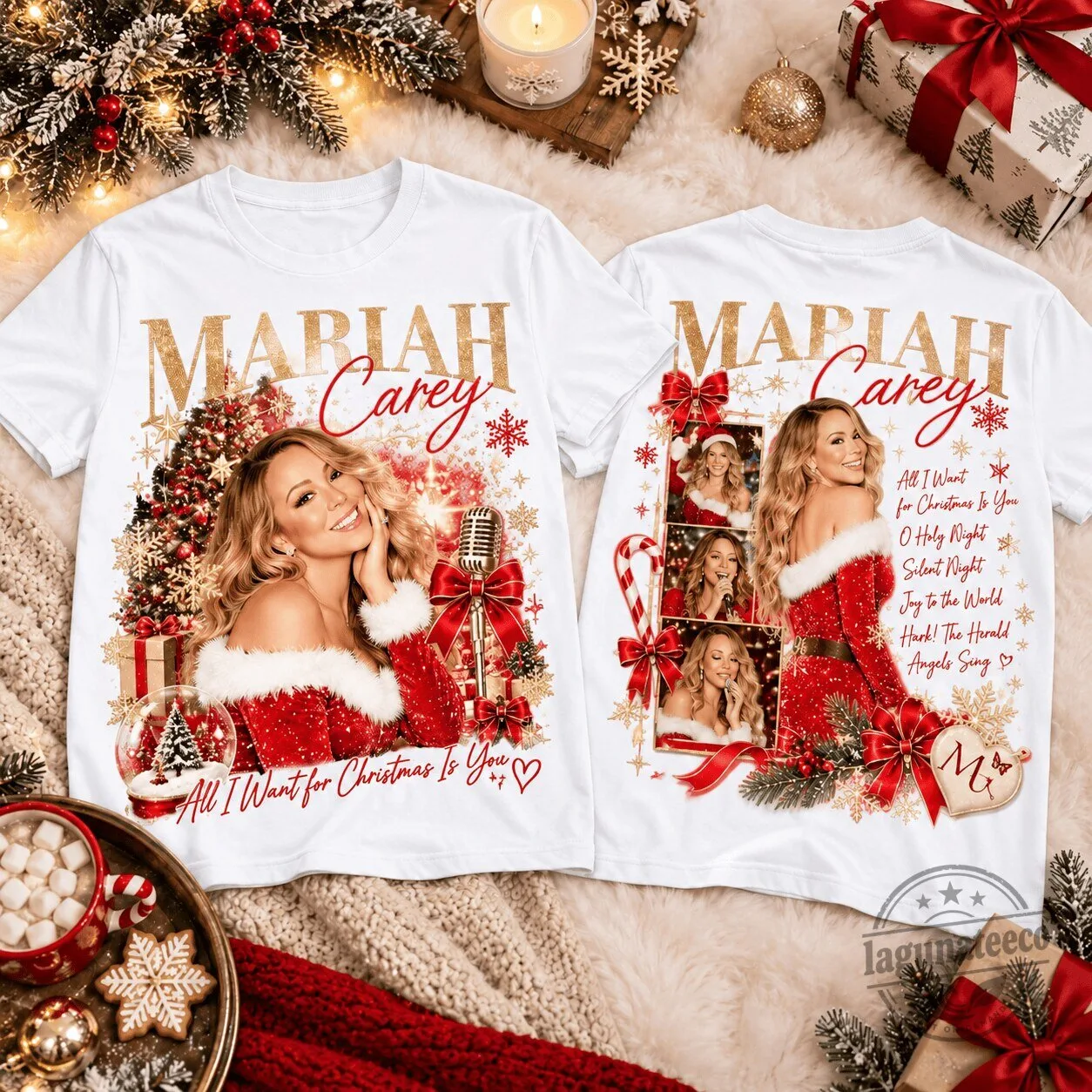 Holiday T-Shirt Featuring Mariah Carey’s All I Want For Christmas Is You