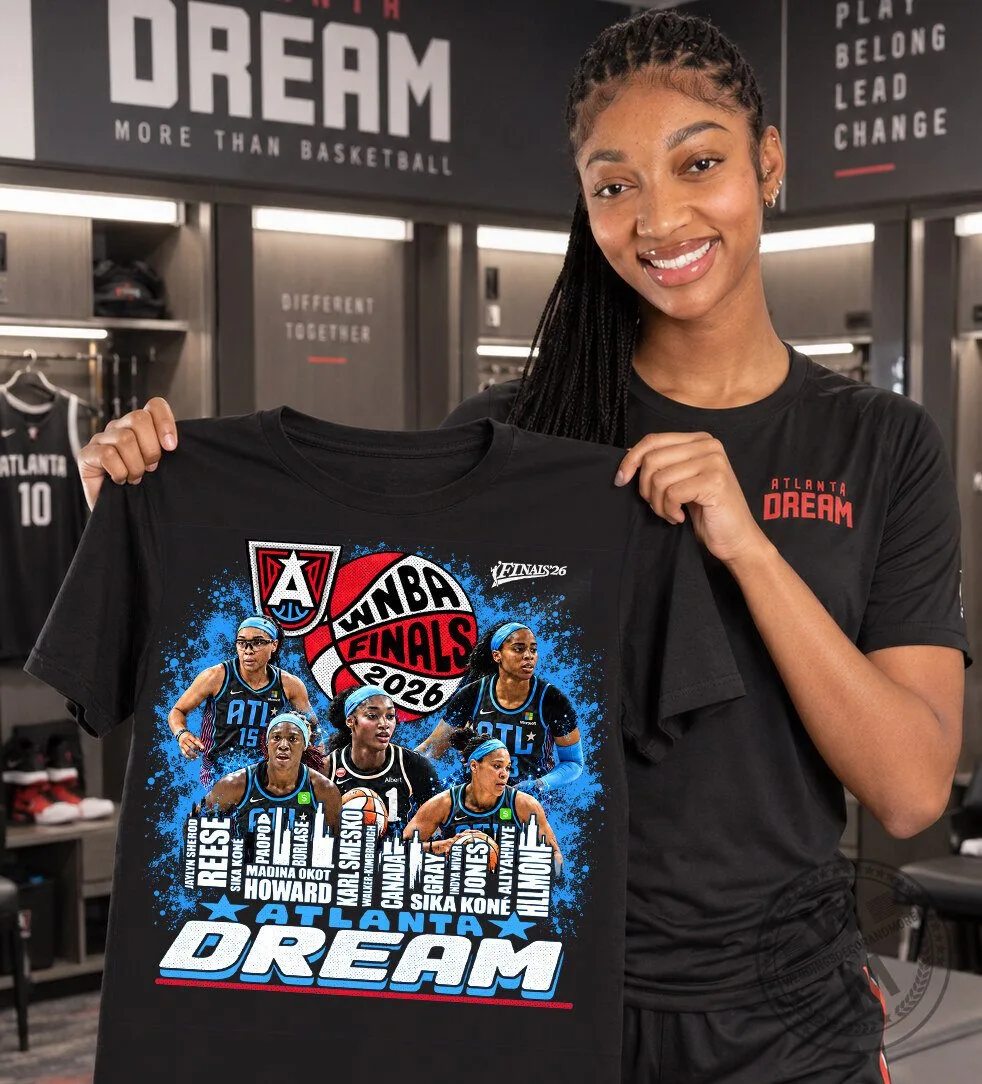 Atlanta Dream WNBA Finals 2026 Team Roster Black Graphic T-Shirt 1 Atlanta Dream WNBA Finals 2026 Team Roster Black Graphic T-Shirt
