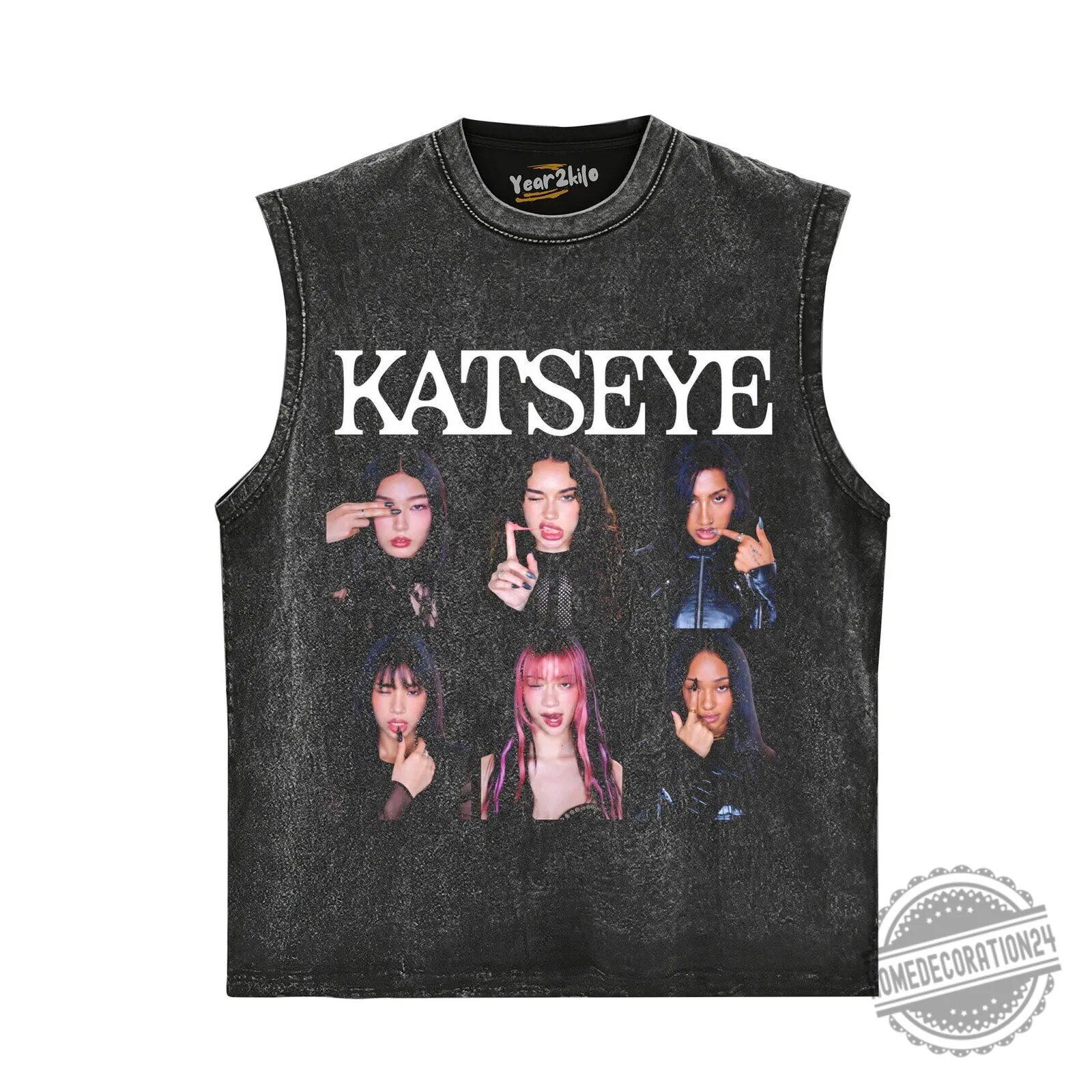 Katseye Music Band Members Black Graphic T-Shirt 9 Katseye Music Band Members Black Graphic T-Shirt