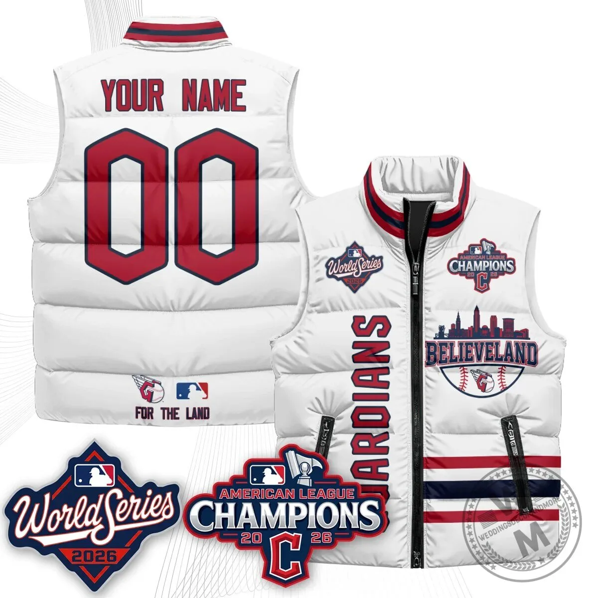 Cleveland Guardians 2026 American League Champions Puffer Vest