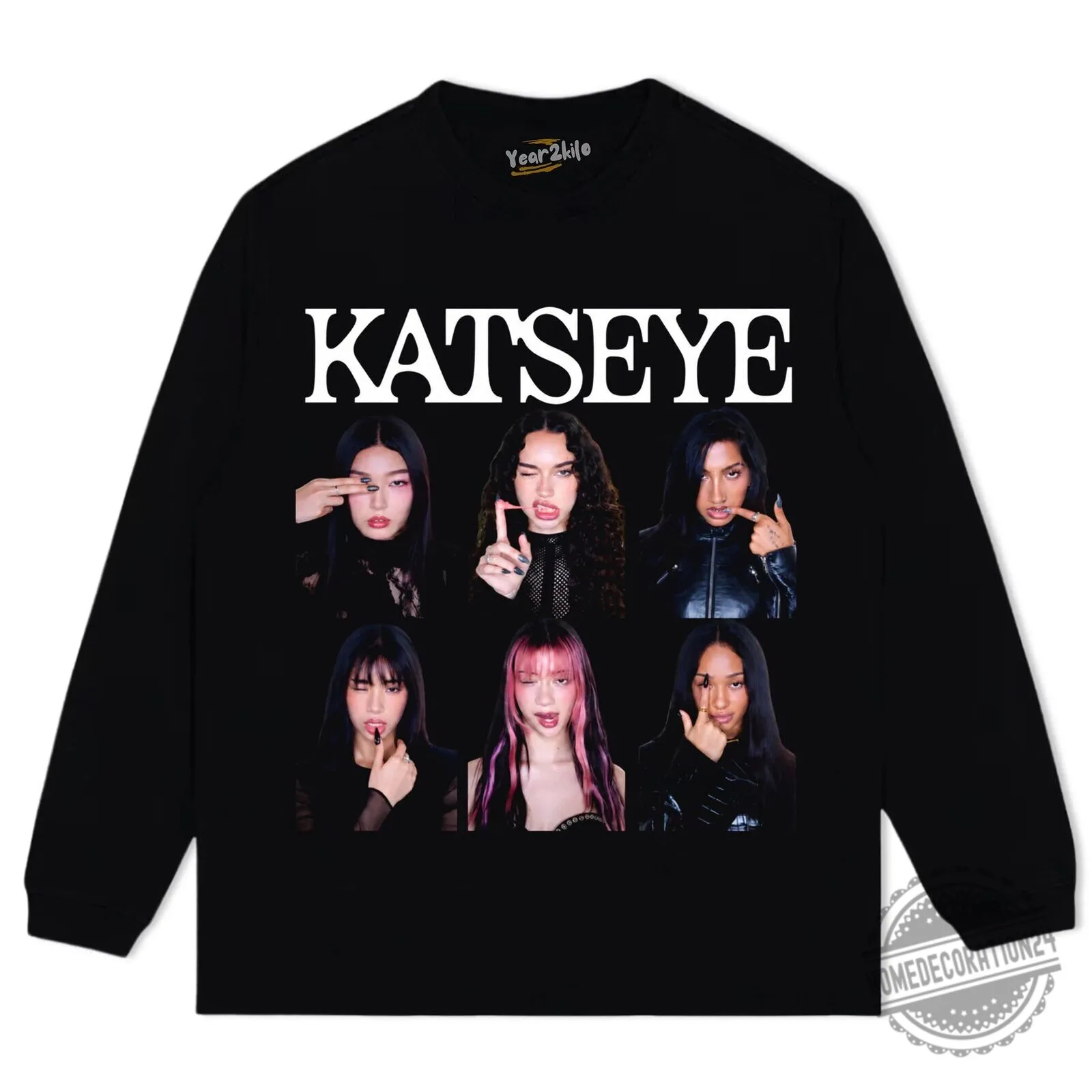 Katseye Music Band Members Black Graphic T-Shirt 11 Katseye Music Band Members Black Graphic T-Shirt