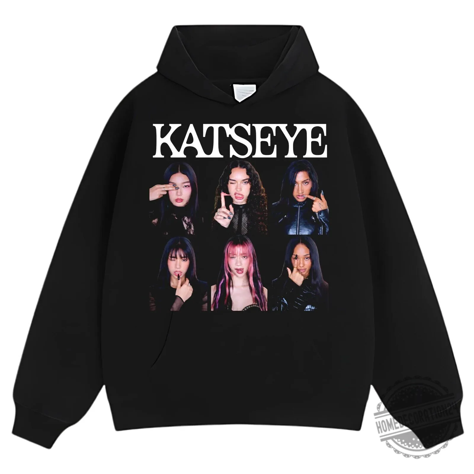 Katseye Music Band Members Black Graphic T-Shirt 13 Katseye Music Band Members Black Graphic T-Shirt