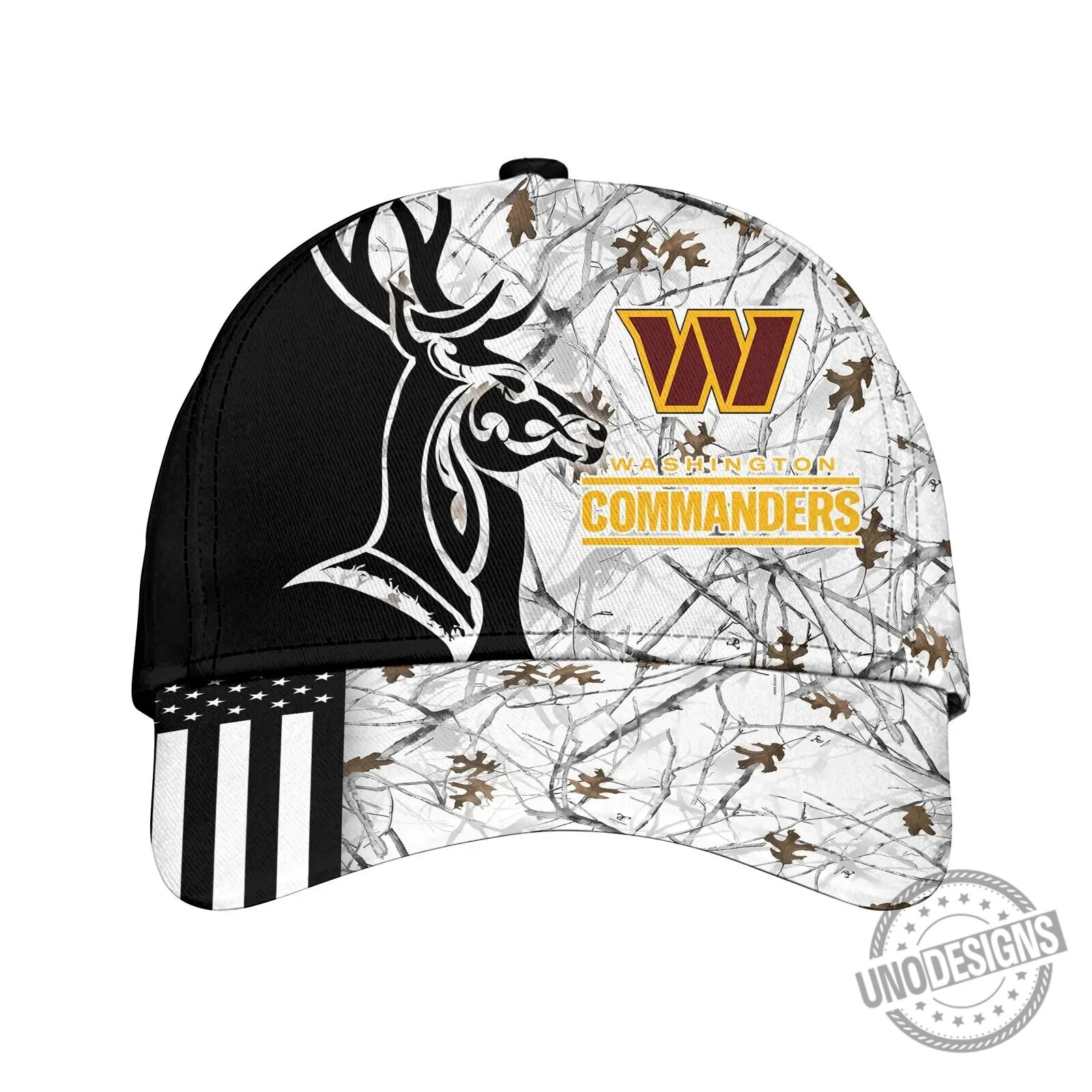Washington Commanders Deer Hunting Camouflage Pattern Adjustable Baseball Cap Hat