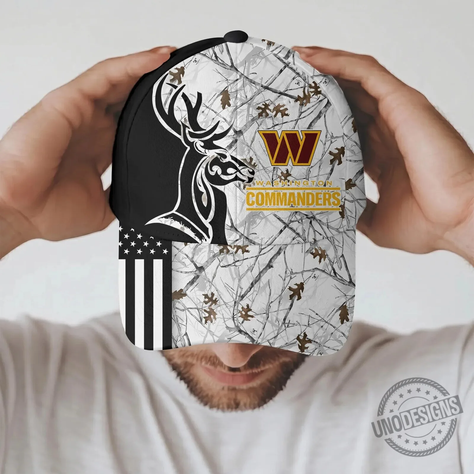 Washington Commanders Deer Hunting Camouflage Pattern Adjustable Baseball Cap Hat 7 Washington Commanders Deer Hunting Camouflage Pattern Adjustable Baseball Cap Hat