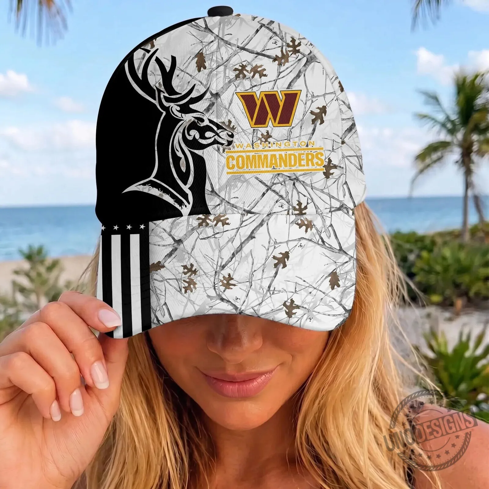 Washington Commanders Deer Hunting Camouflage Pattern Adjustable Baseball Cap Hat 8 Washington Commanders Deer Hunting Camouflage Pattern Adjustable Baseball Cap Hat