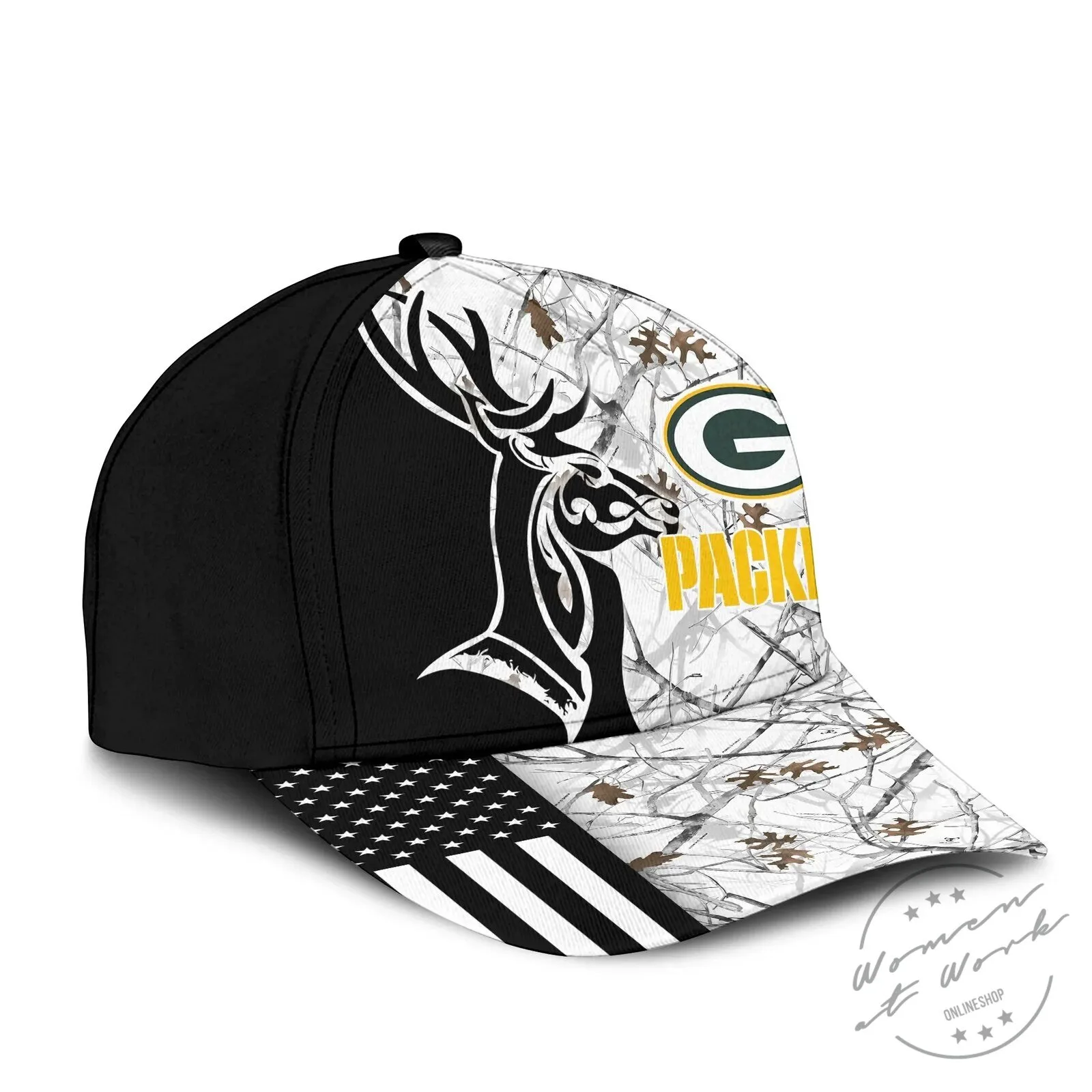 Green Bay Packers Deer Hunting Camouflage American Flag Cap Hat 9 Green Bay Packers Deer Hunting Camouflage American Flag Cap Hat