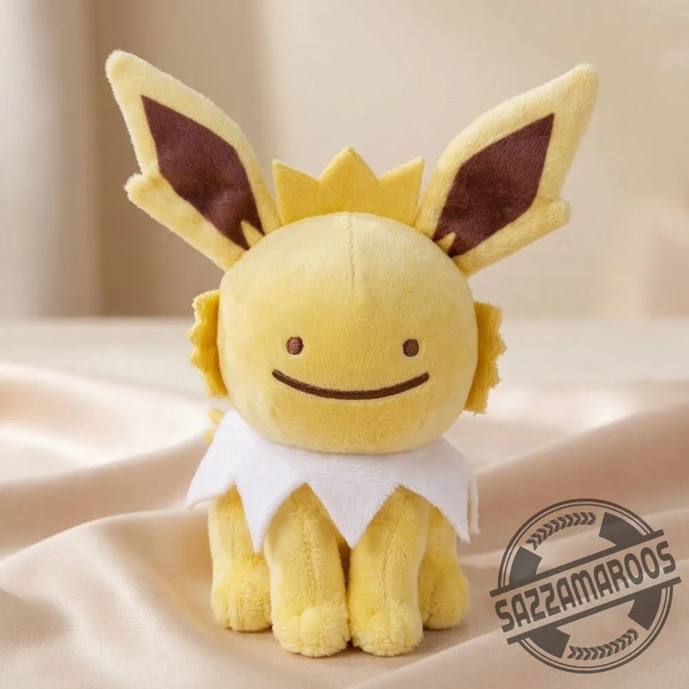 Pokémon Center Ditto As Jolteon Plush Toy - 10 Inch 3 Pokémon Center Original Ditto As Jolteon Plush Toy - 10 Inch