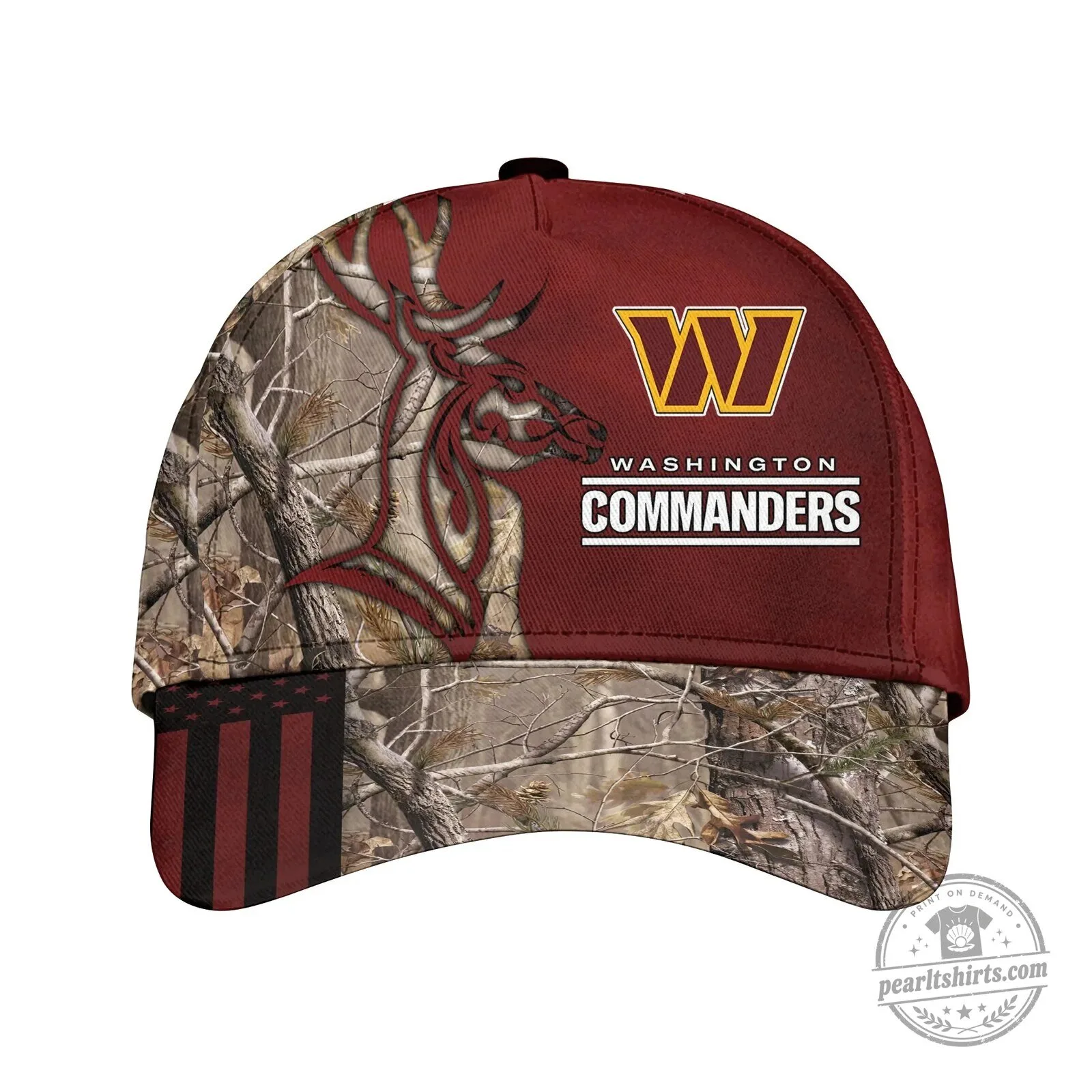 Washington Commanders Deer Hunting Camouflage Pattern Baseball Cap Hat 6 Washington Commanders Deer Hunting Camouflage Pattern Baseball Cap Hat