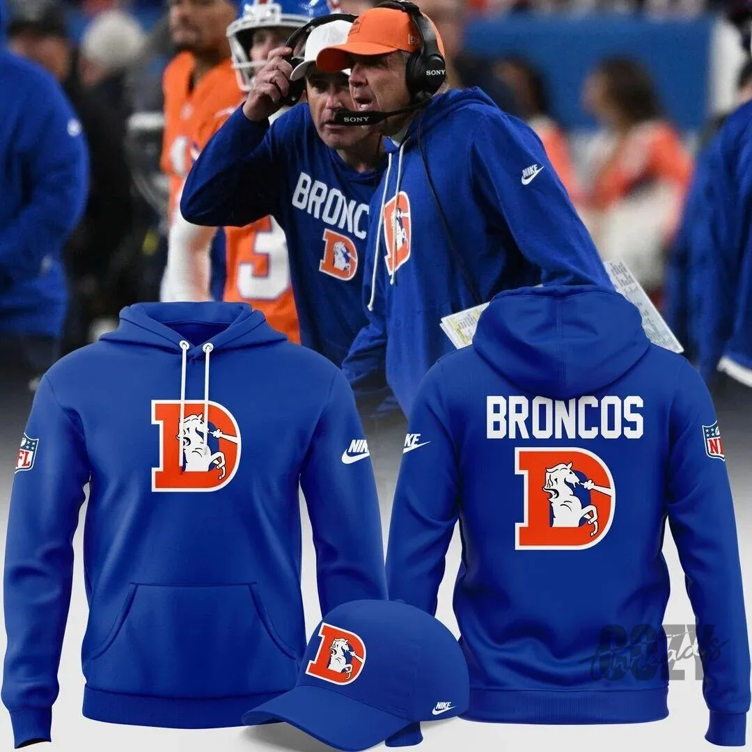 Denver Broncos Royal Blue Team Logo Hoodie