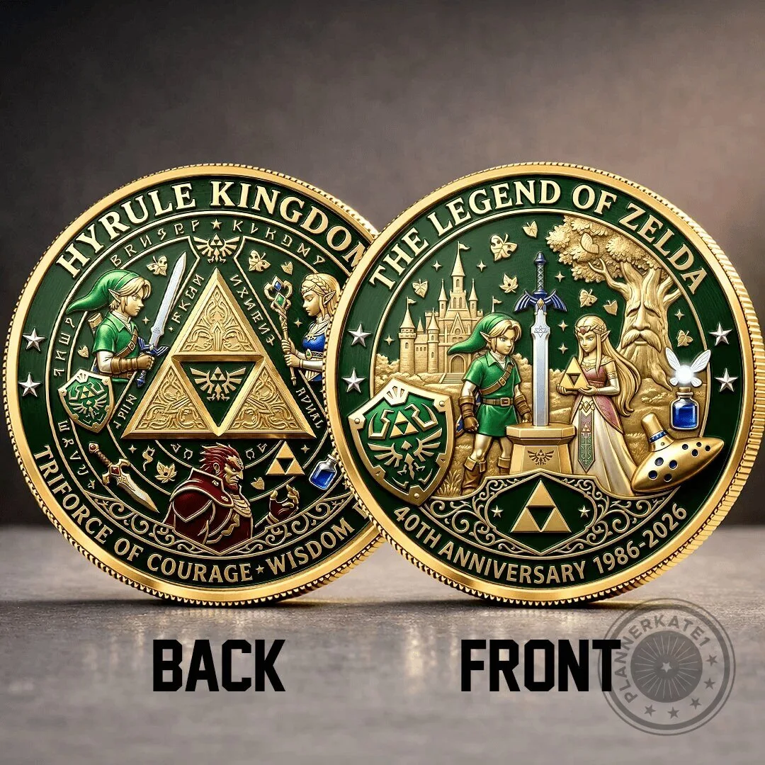 40th Anniversary Commemorative Coin of Hyrule Kingdom - The Legend of Zelda