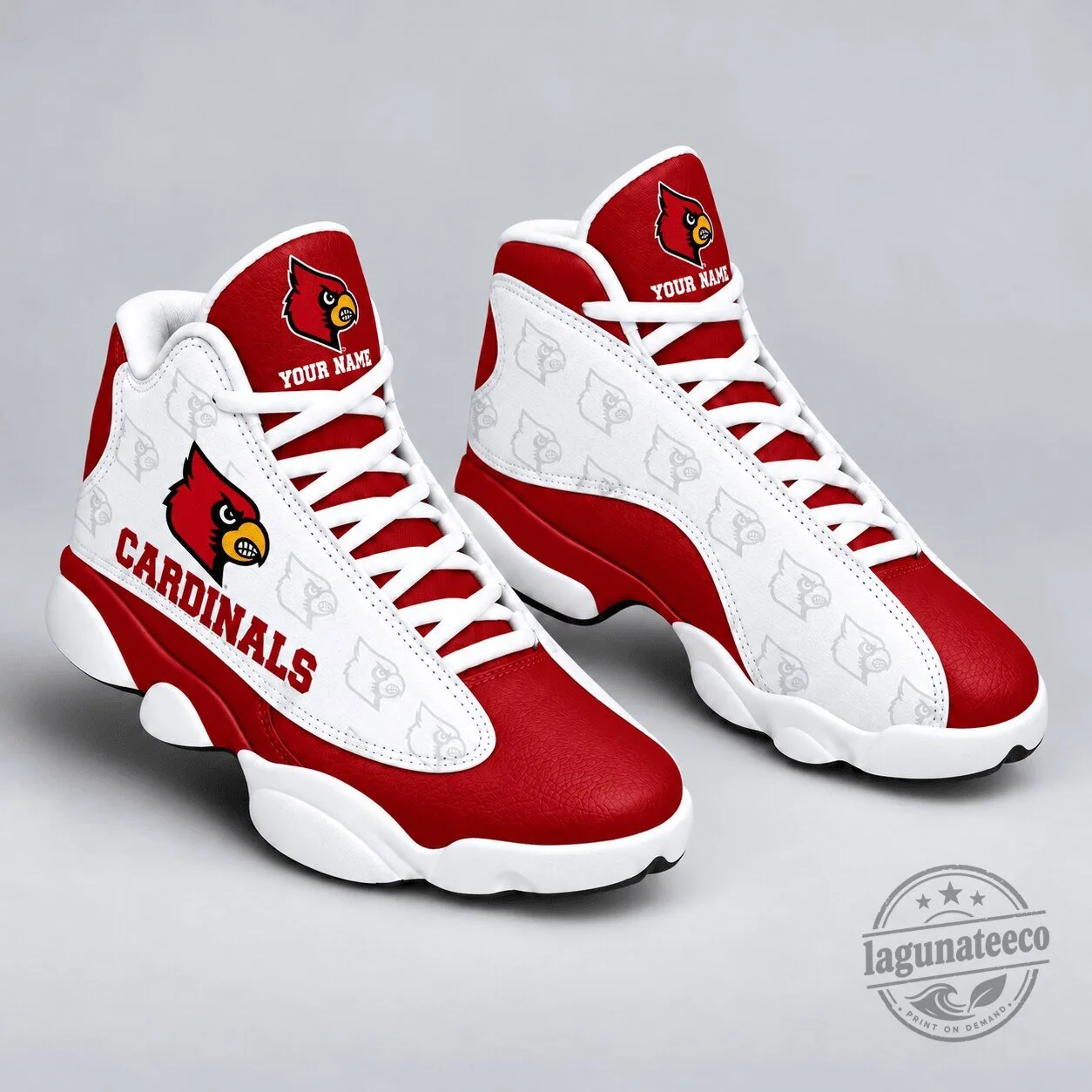 Louisville Cardinals Personalized NCAA Basketball Team Shoes