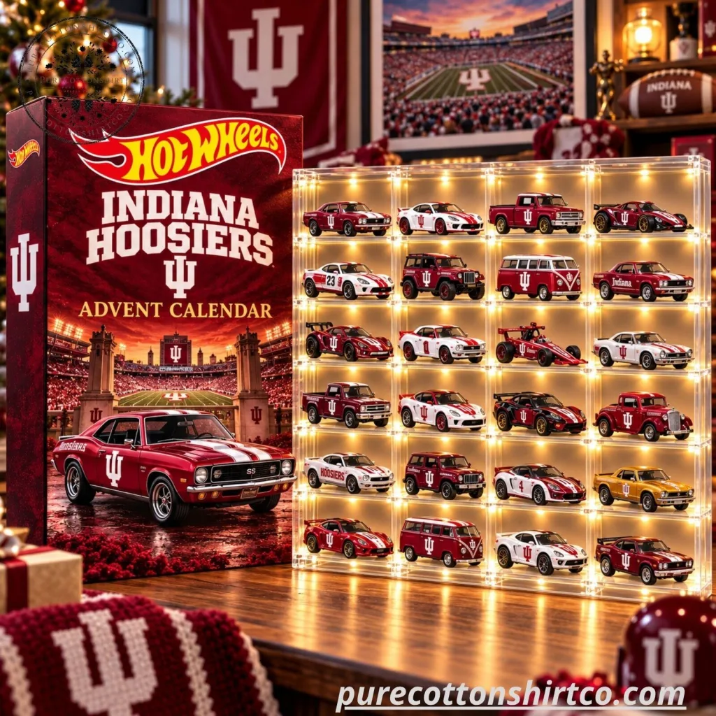 "Top College Team Hot Wheels Advent Calendars: Celebrate Game Day Daily!" 51 Indiana Hoosiers Hot Wheels Advent Calendar