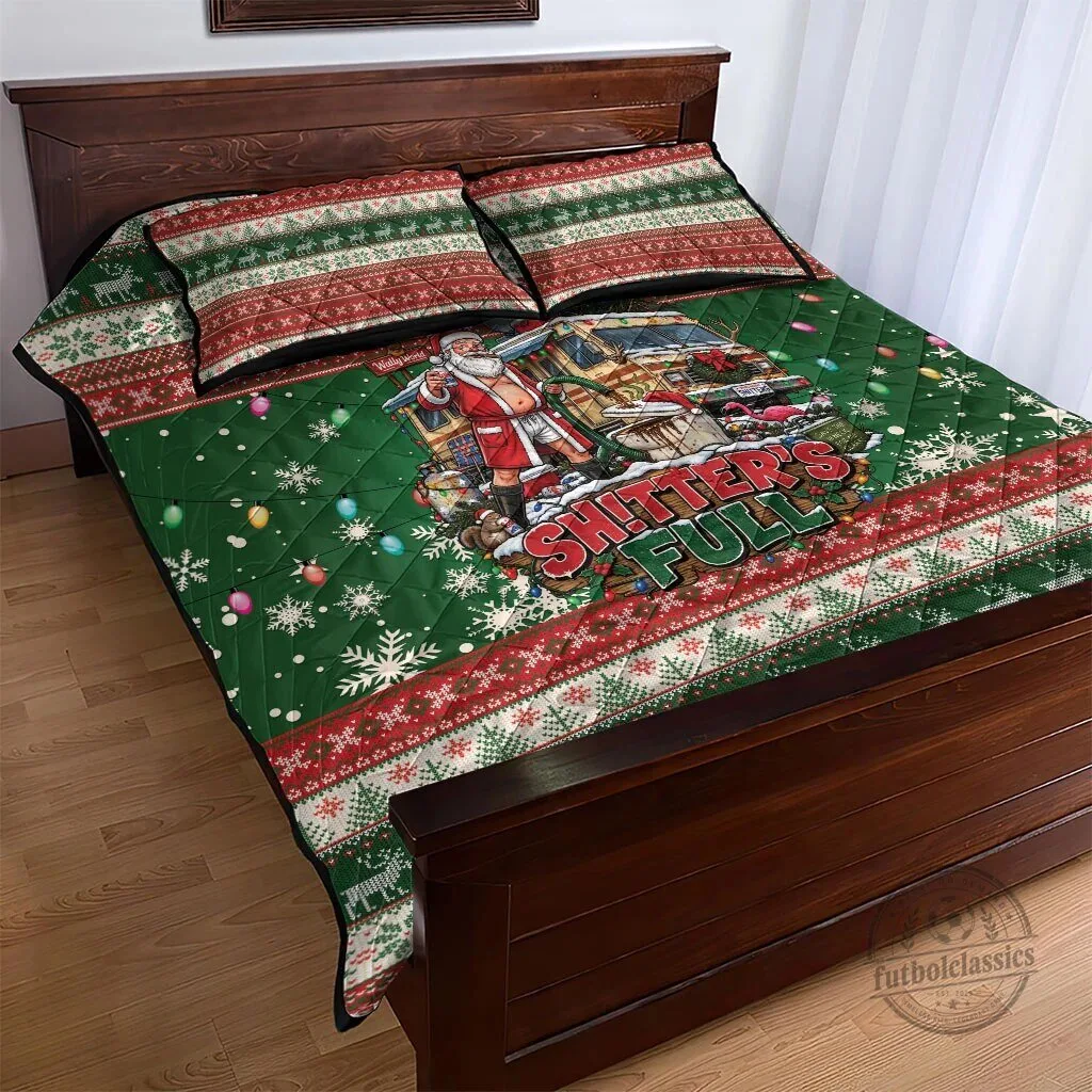 Christmas Vacation Shitter's Full Funny Ugly Christmas Quilt Bedding Set 9 Christmas Vacation Shitter