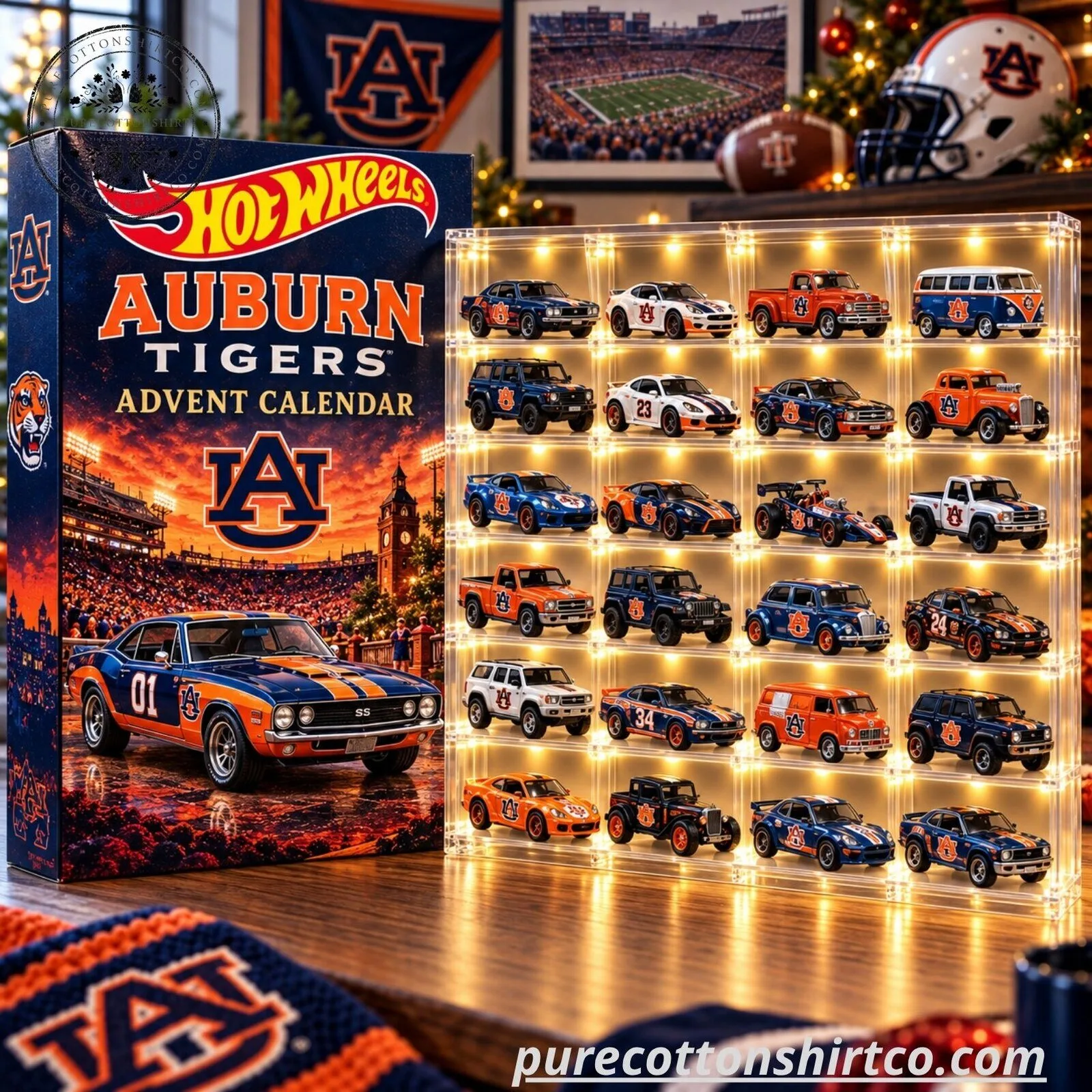 Auburn Tigers Hot Wheels Advent Calendar