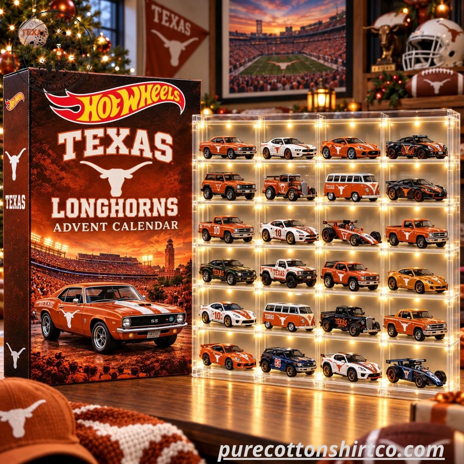 "Top College Team Hot Wheels Advent Calendars: Celebrate Game Day Daily!" 5 Texas Longhorns Hot Wheels Advent Calendar