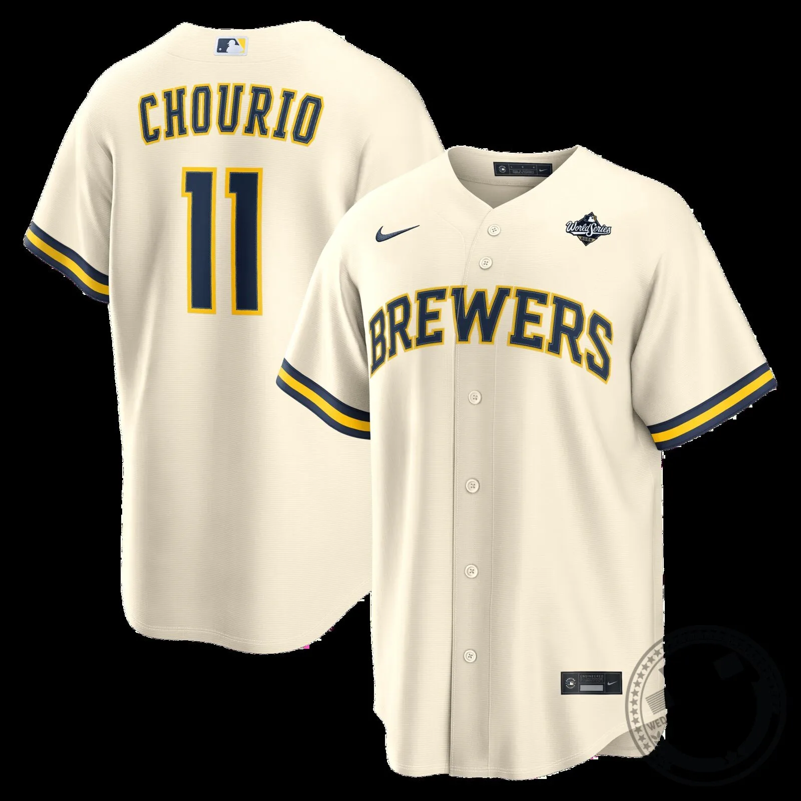 Jackson Chourio Milwaukee Brewers 2026 World Series Vapor Premier Limited Baseball Jersey