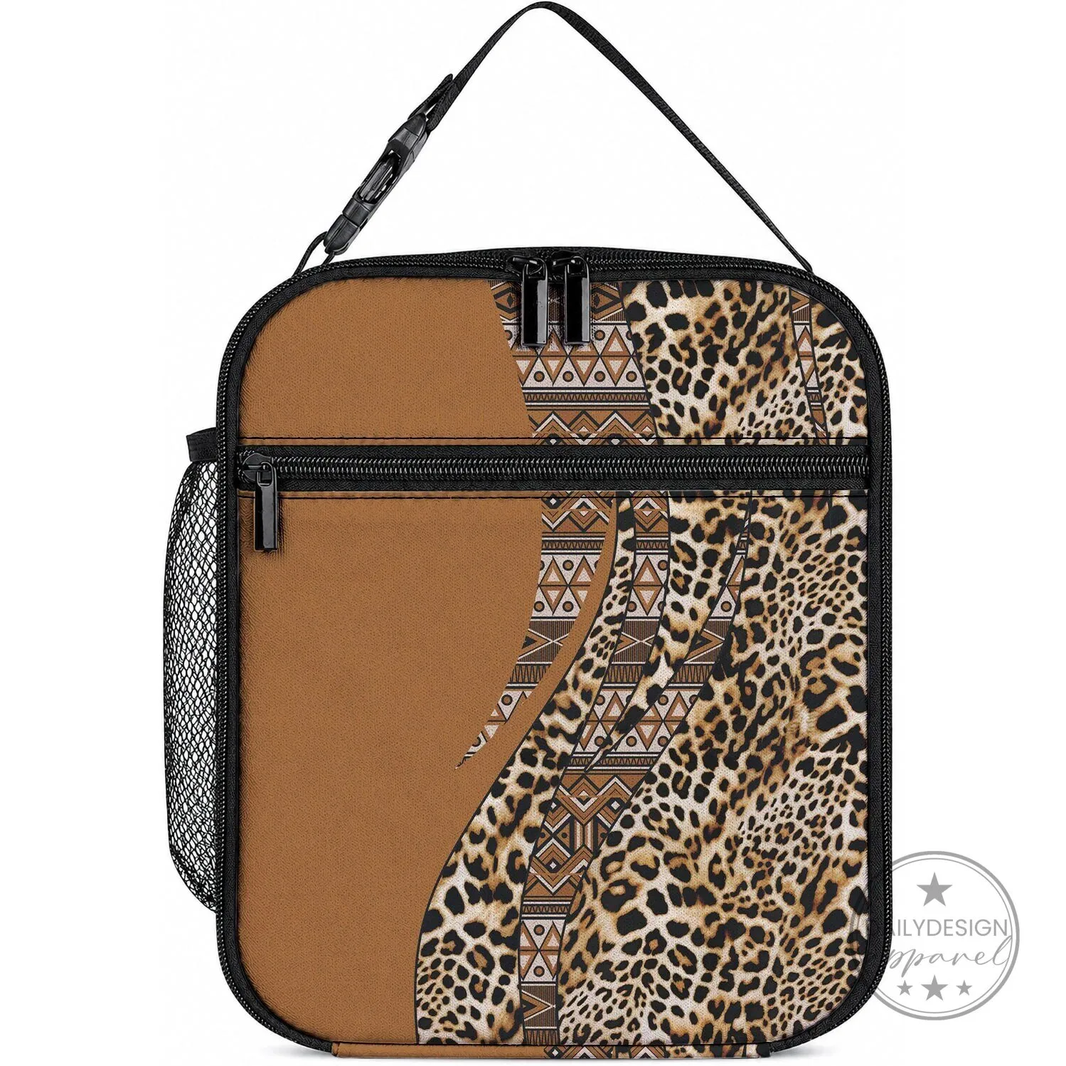 African Leopard Print Native Tribal Pattern Lunch Bag