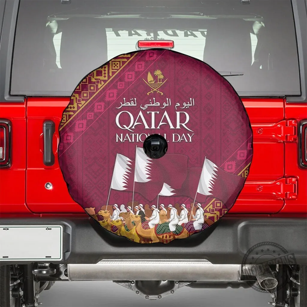Qatar National Day Celebration Arabian Peninsula Camel Parade Spare Tire Cover 8 Qatar National Day Celebration Arabian Peninsula Camel Parade Spare Tire Cover